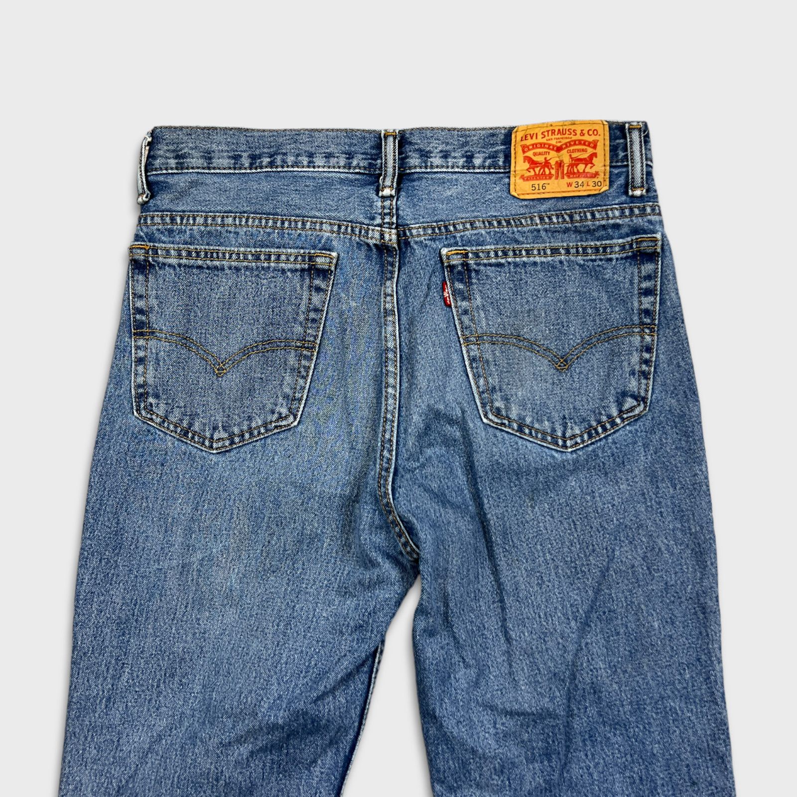 Levi's × Levi's Vintage Clothing × Vintage Levi's 516 Jeans 34x30 Slim Straight American Denim Pants Size US 34 / EU 50 - 7 Thumbnail