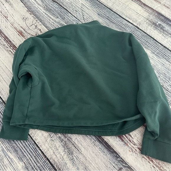 Under Armour Under Armour Cropped Green Pullover 1/4 Zip Sweatshirt Pullo Size L / US 10 / IT 46 - 3 Thumbnail