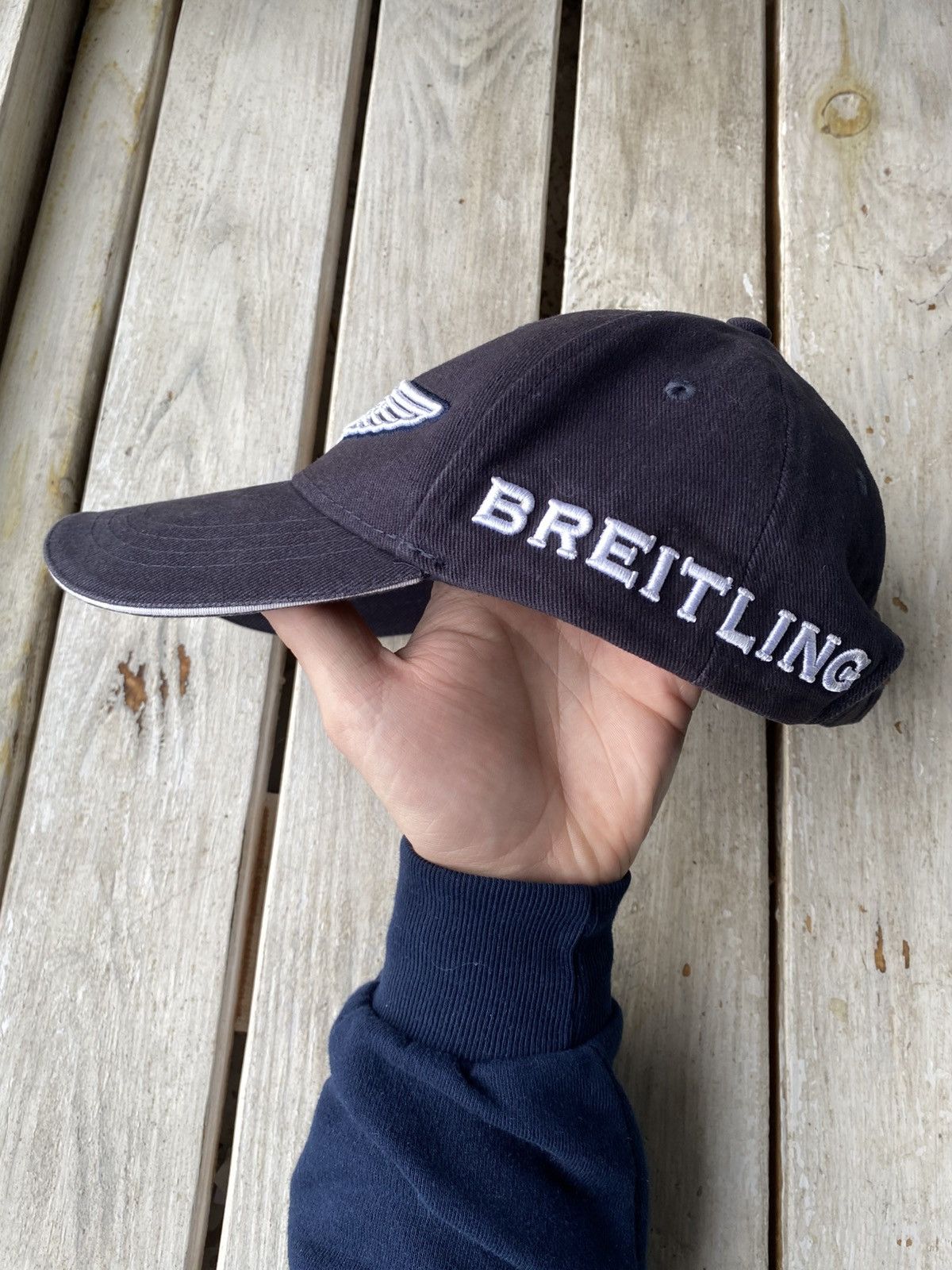 Breitling × Vintage Vintage 90s Breitling Logo Cap Hat Rolex Cartier Omega Size ONE SIZE - 3 Thumbnail