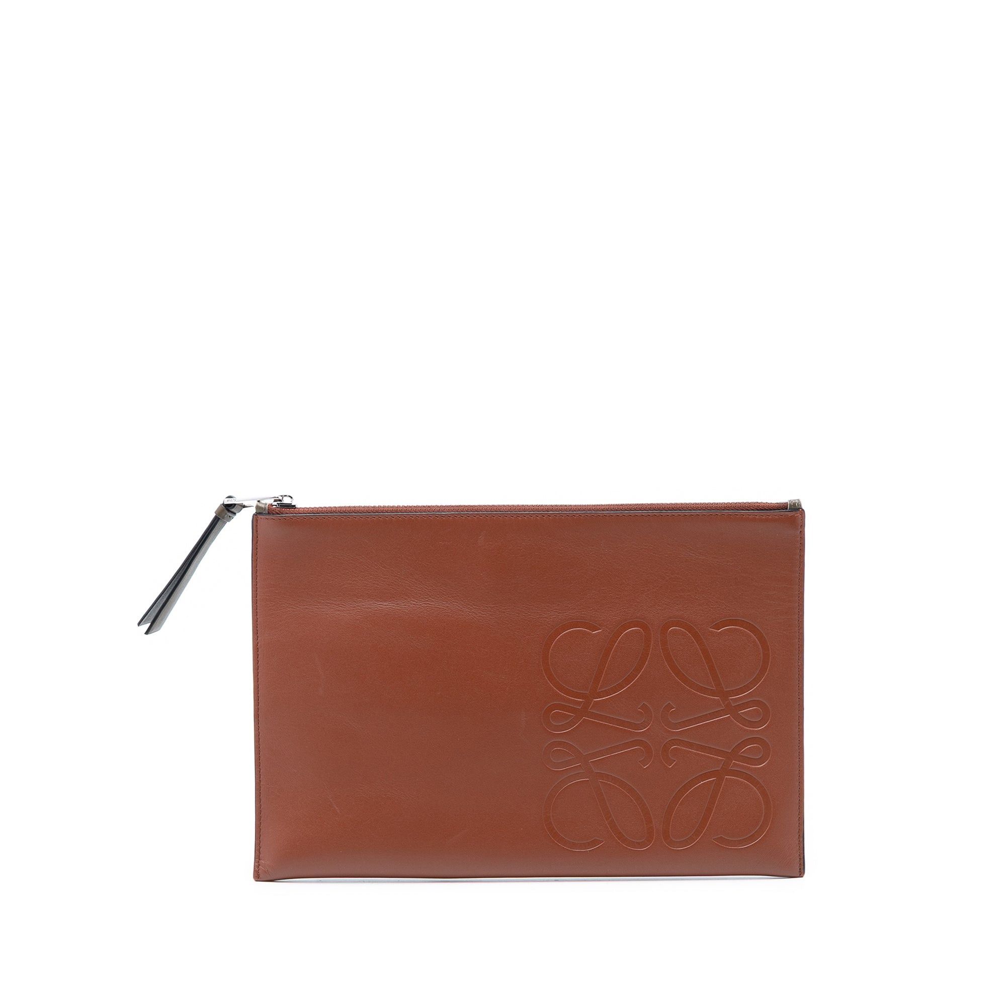 Loewe Leather Anagram Flat Pouch Size ONE SIZE - 1 Thumbnail