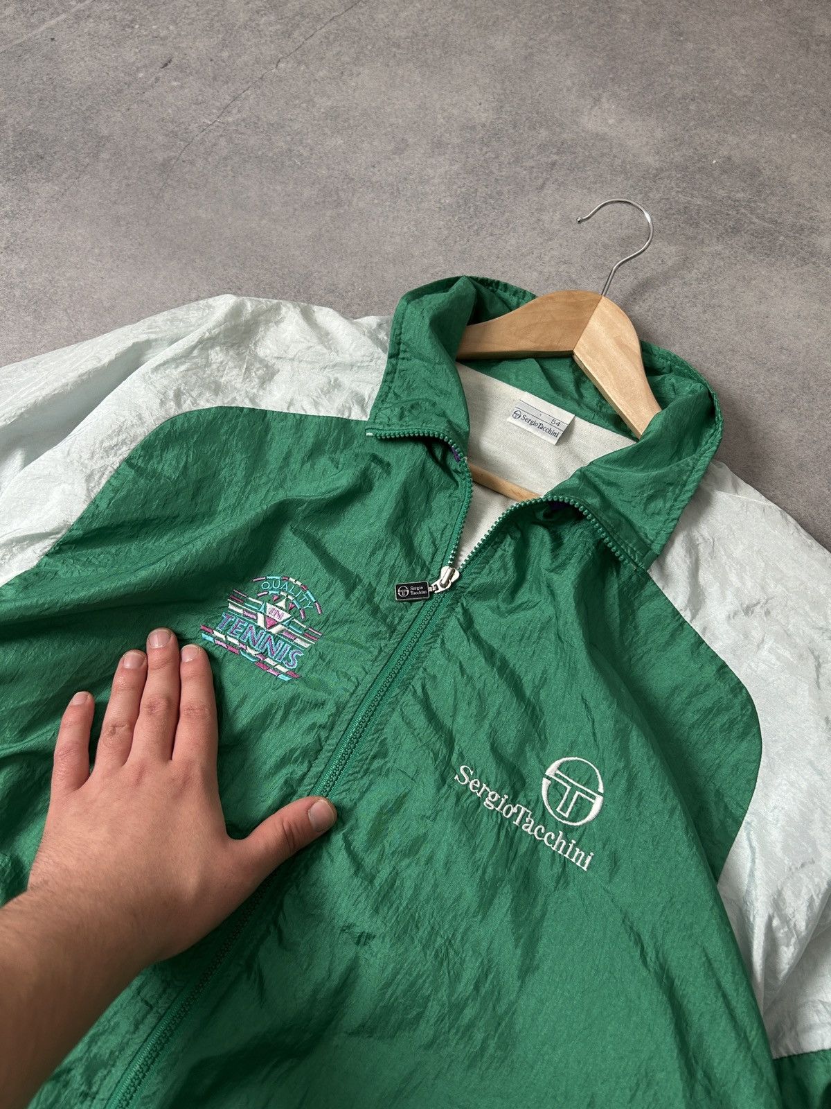 Sergio Tacchini Vintage Sergio Tacchini Tennis 🎾 90s Olympics jacket mens Size US XL / EU 56 / 4 - 3 Thumbnail