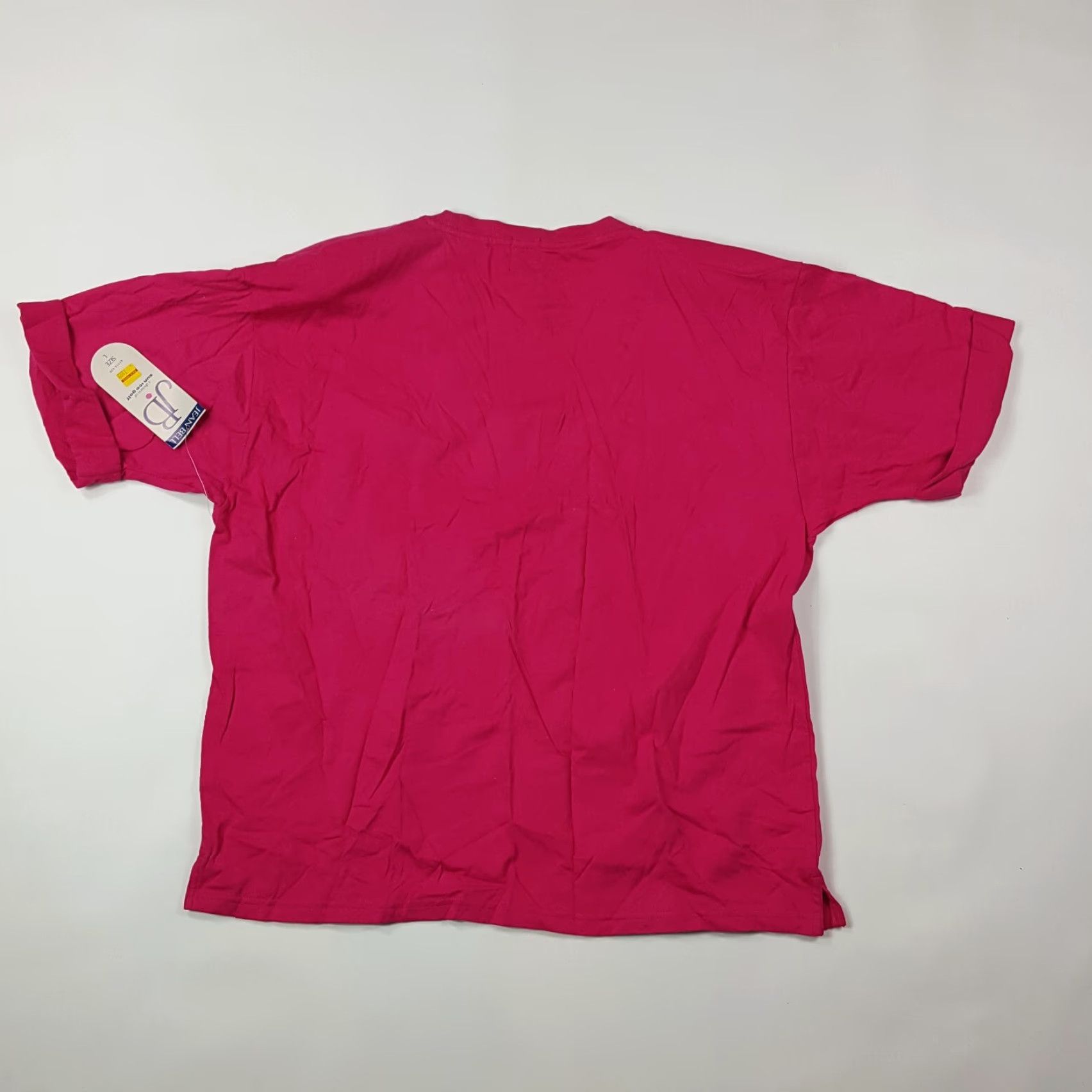 Bell VINTAGE Jean Bell Womens T-Shirt Top Shirt Pink Short Sleeve 80s 90s Golf Casual Logo Embroidered Crew Neck Pullover Knit 100% Cotton Regular Size L Size L / US 10 / IT 46 - 5 Thumbnail