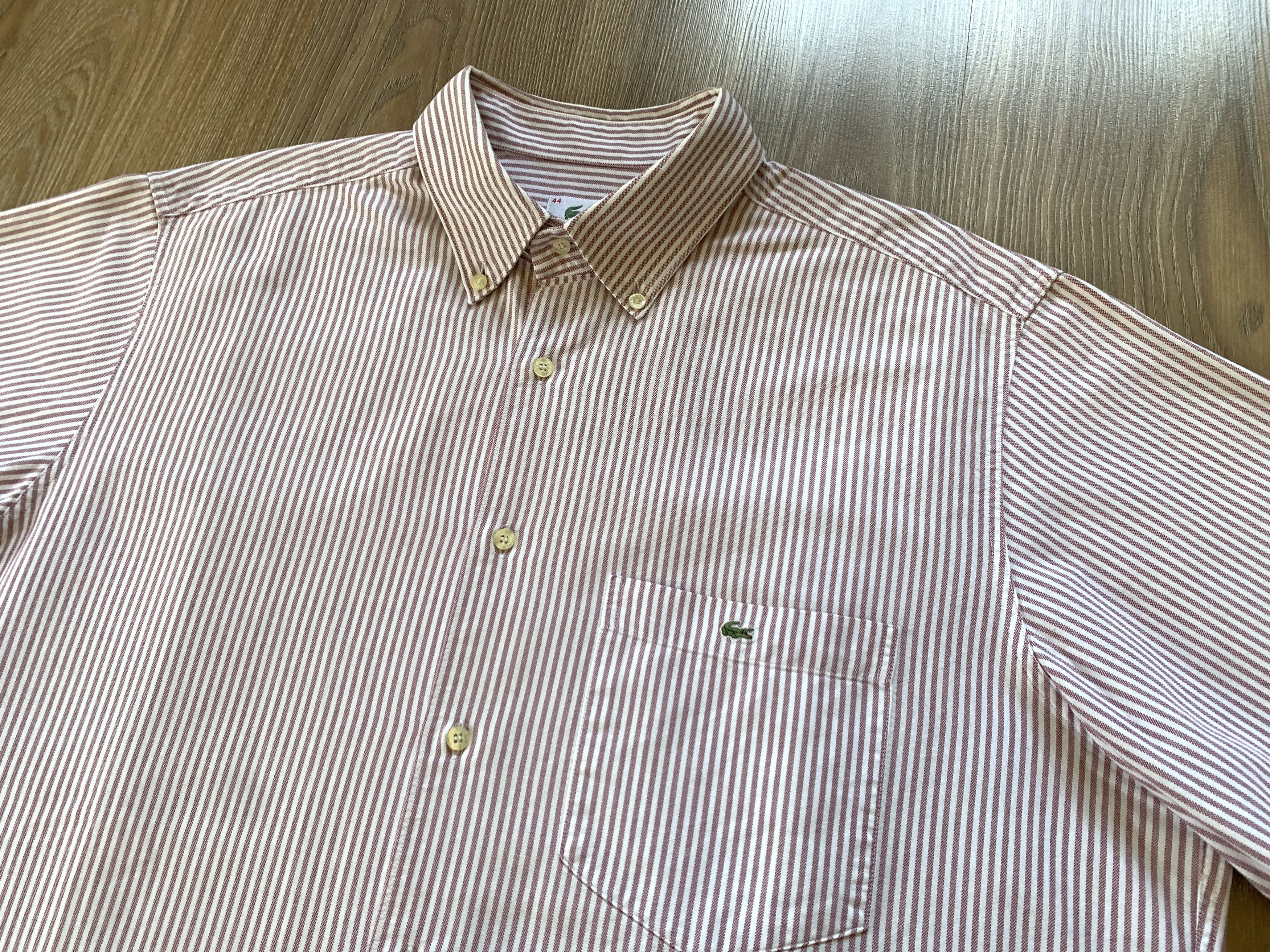 Lacoste Vintage Lacoste Striped Short Sleeve Shirt Size US S / EU 44-46 / 1 - 4 Thumbnail