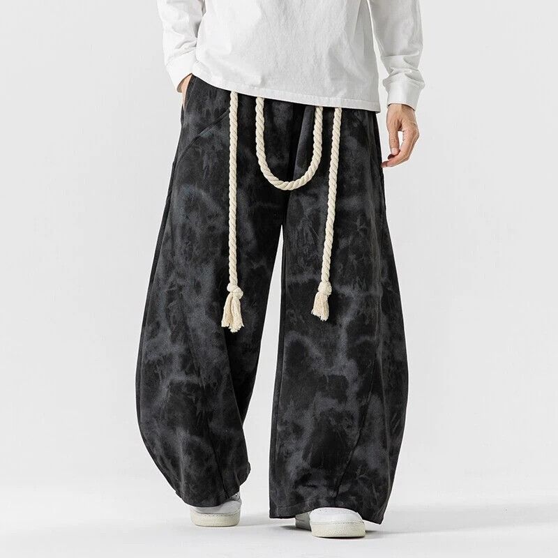 Vintage Fit Rope-Tie Wide Leg pants Size US 32 / EU 48 - 2 Thumbnail