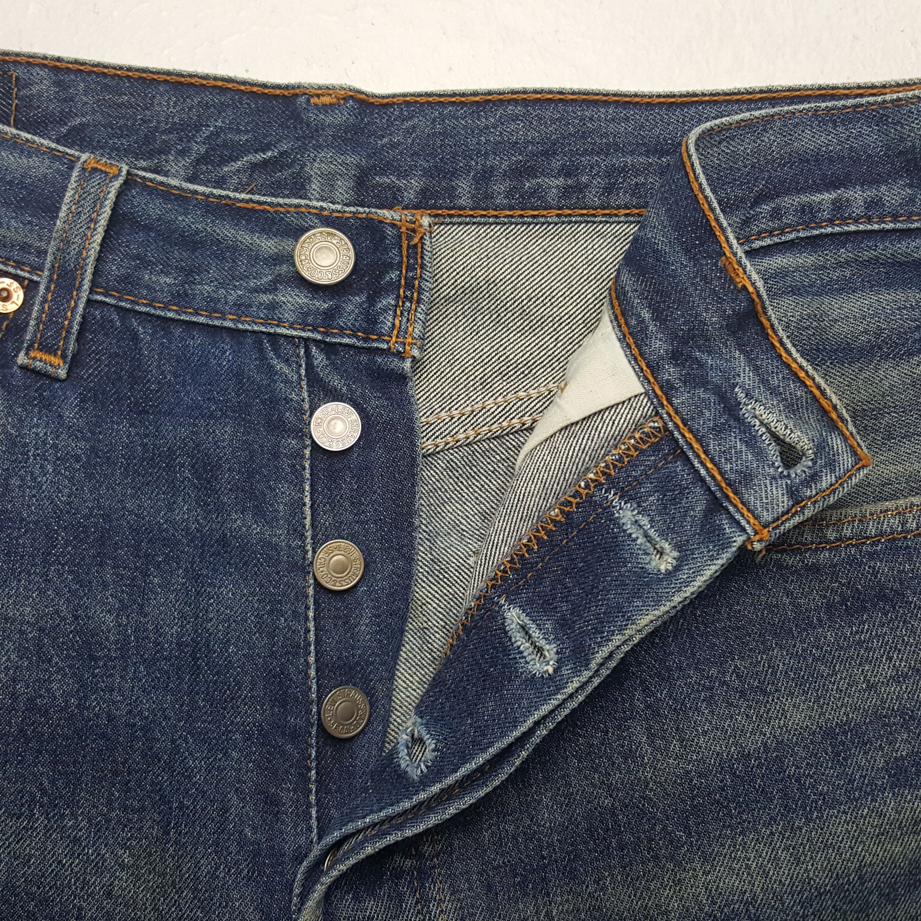 Levi's × Vintage Vintage Levi's 501 American Distressed Style Denim Jeans Size US 30 / EU 46 - 7 Thumbnail