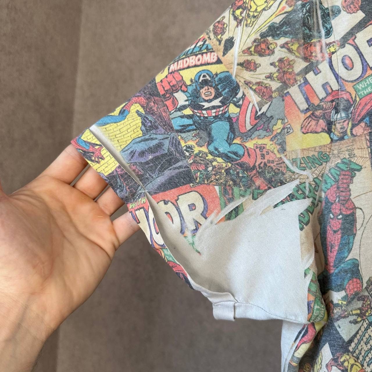 Marvel Comics × Vintage Vintage Marvel Comics T-shirts Overprinted Y2K Cartoon 00s Size US XL / EU 56 / 4 - 3 Thumbnail