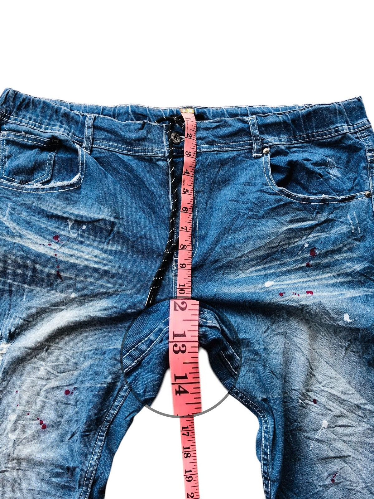 Japanese Brand Sureve distressed quarter short denim Size US 40 / EU 56 - 9 Thumbnail