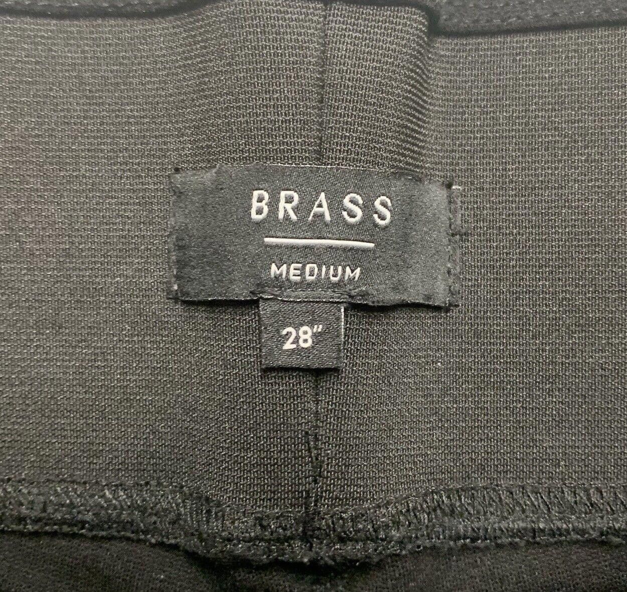 Other Brass Women's Medium 28” Black Pull-on Elastic Waistband Size 32" / US 10 / IT 46 - 3 Thumbnail