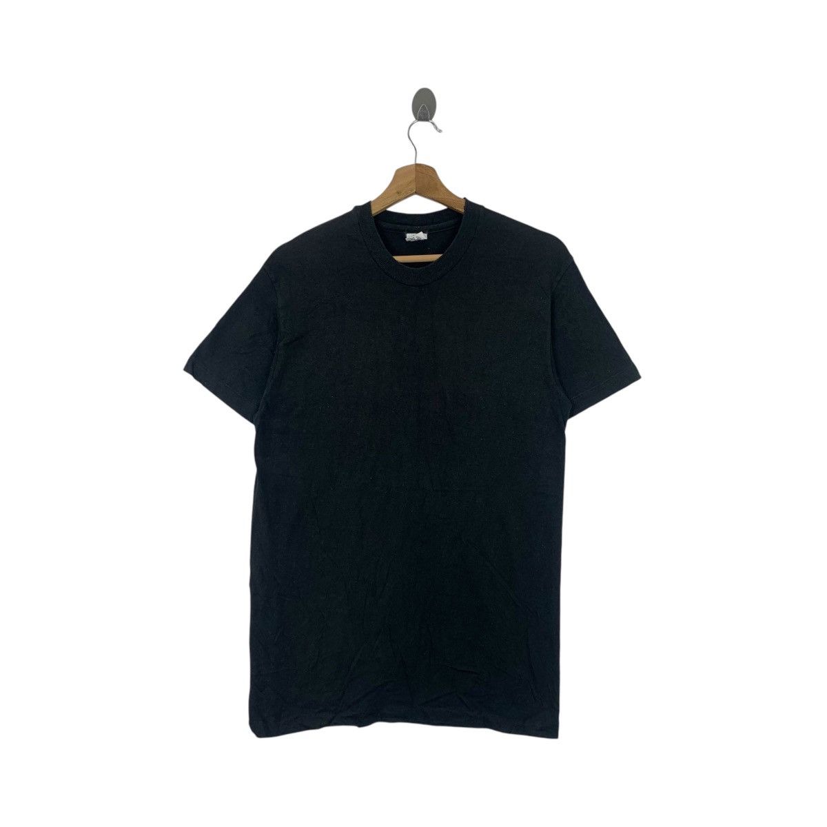Hanes Vintage 90’ HANES USA Minimalist Design Plain Tee Shirt Size US M / EU 48-50 / 2 - 1 Thumbnail