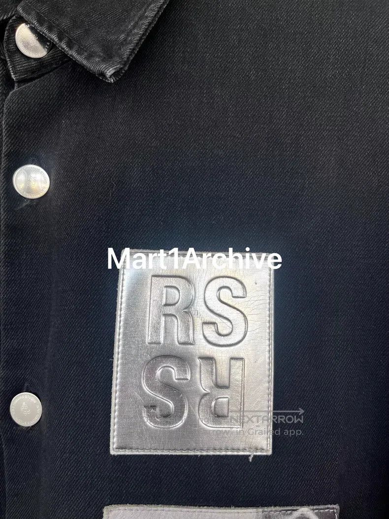 Raf Simons Raf Simons Black Portrait Leather Branding Loose Fit Jacke Size US S / EU 44-46 / 1 - 4 Thumbnail