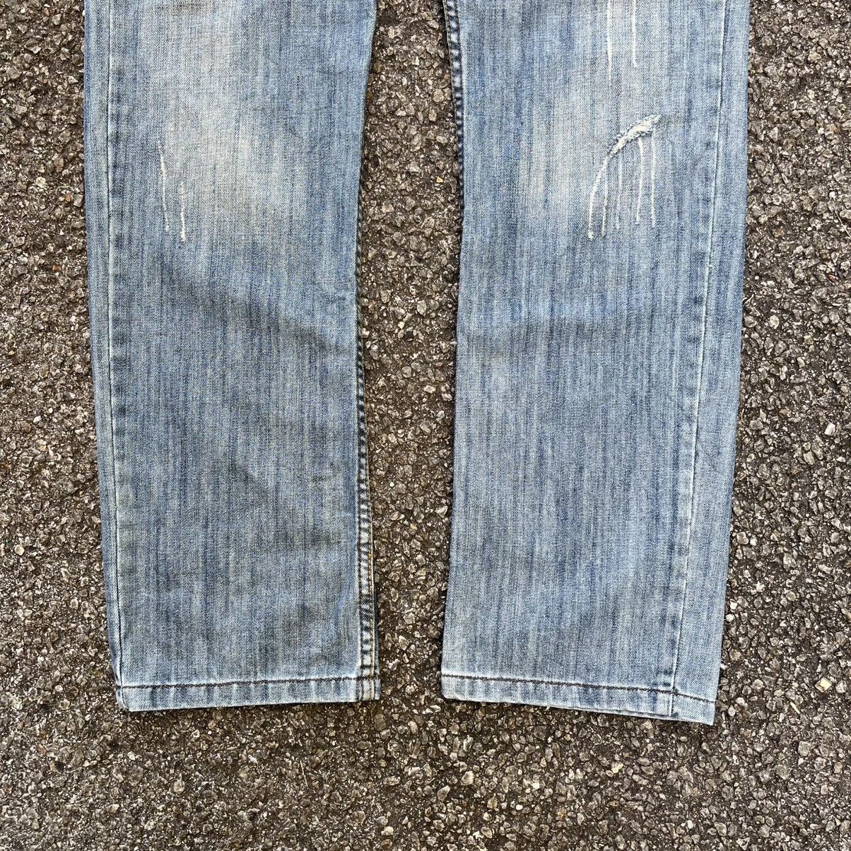 Emporio Armani VTG Rare Archive Emporio Armani Embroidered Wide Logo Jeans Size US 34 / EU 50 - 3 Thumbnail