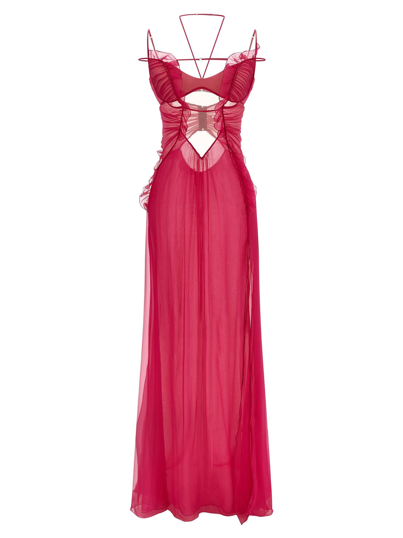 Nensi Dojaka 'Frilled Gown With Cutouts' dress Size M / US 6-8 / IT 42-44 - 1 Thumbnail