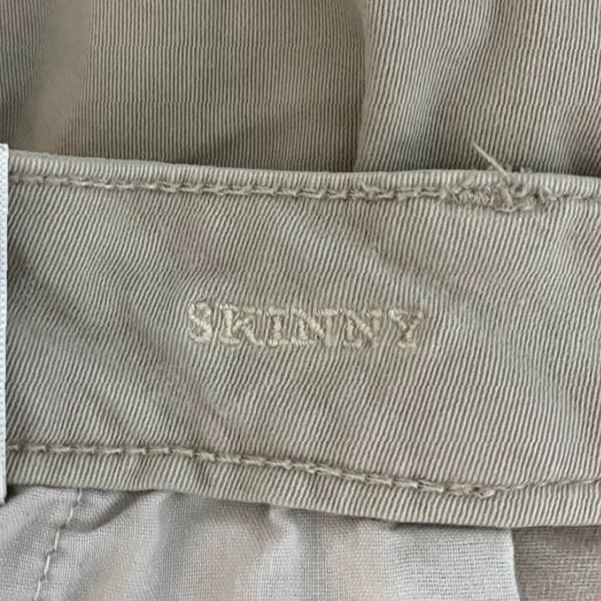 American Eagle Outfitters American Eagle Womens Pants Tan Mid Rise Skinny Super Stretch X 16 Regular Size 25" / US 0 / IT 36 - 5 Thumbnail