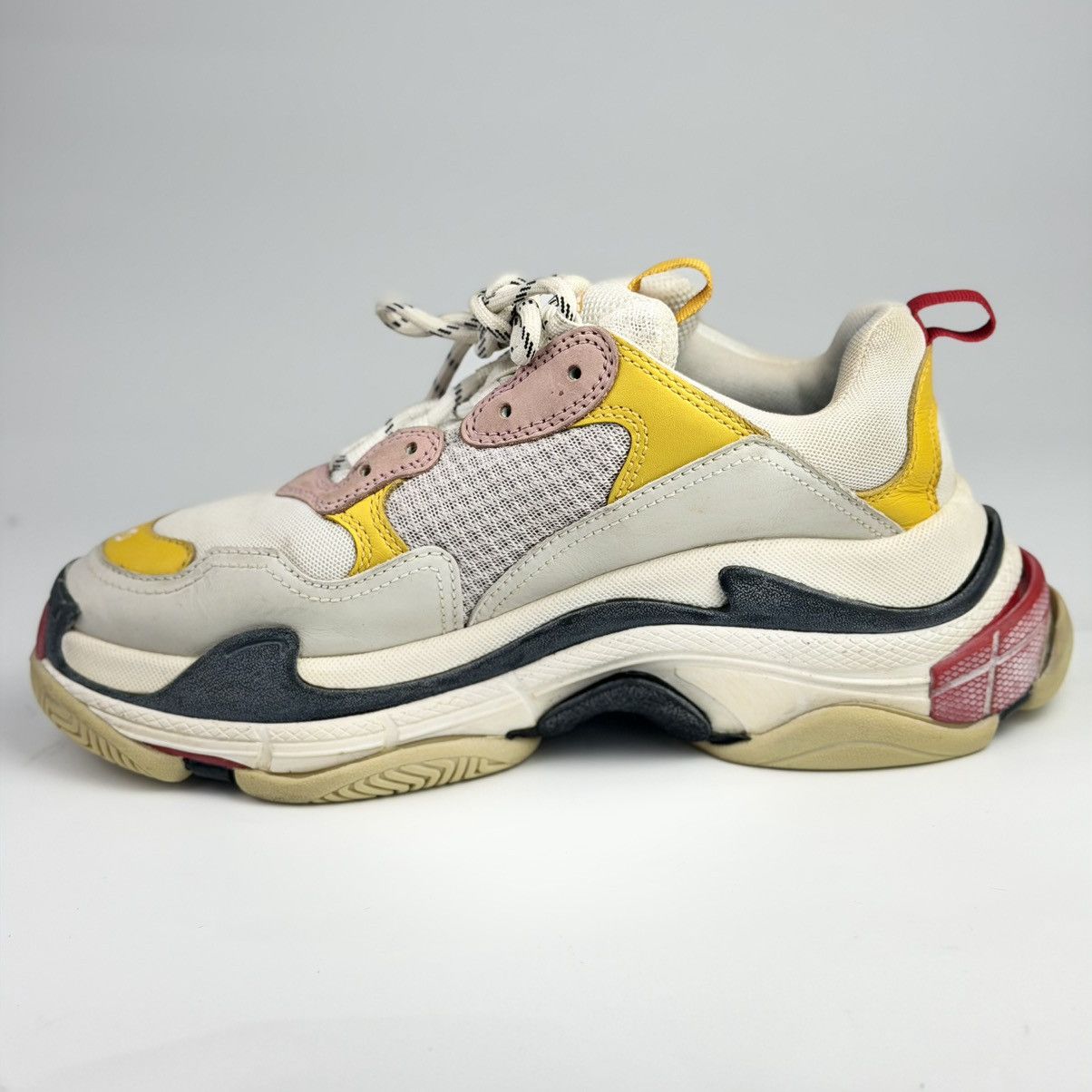 Balenciaga Balenciaga Triple S White Yellow Red Size US 7 / EU 40 - 9 Thumbnail