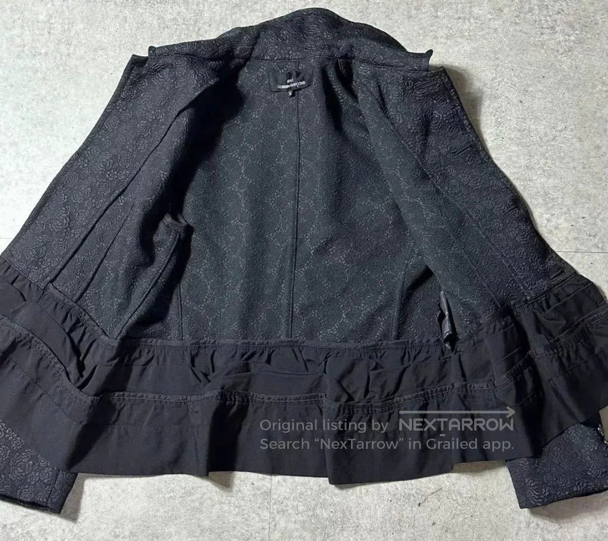 Comme des Garcons COMME des GARCONS Crewneck Floral Embroidery Wool Jacket. Size M / US 6-8 / IT 42-44 - 7 Thumbnail