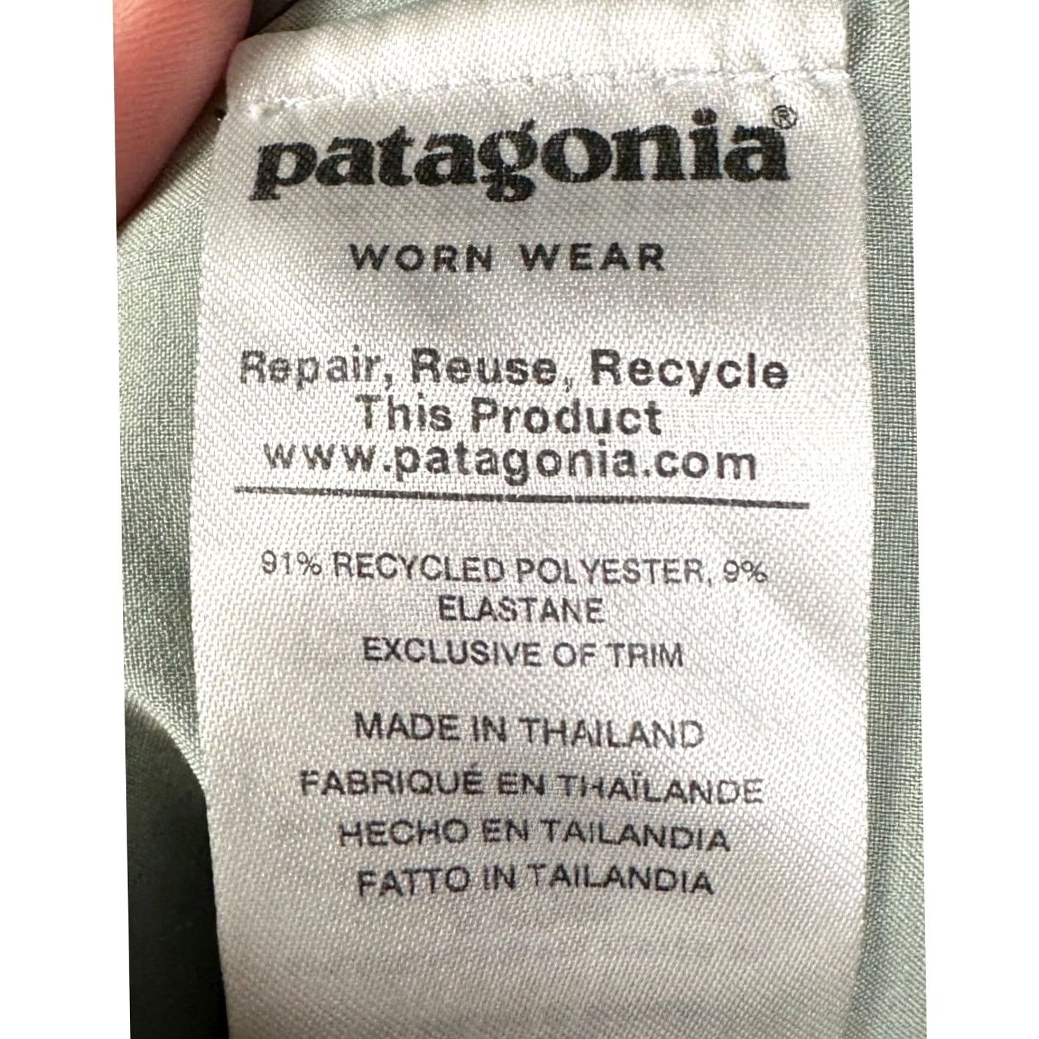 Patagonia Patagonia Board Shorts Mens 38 Blue Striped Quick Dry Stretch Pockets Drawstring Surf Trunks Size US 38 / EU 54 - 4 Thumbnail
