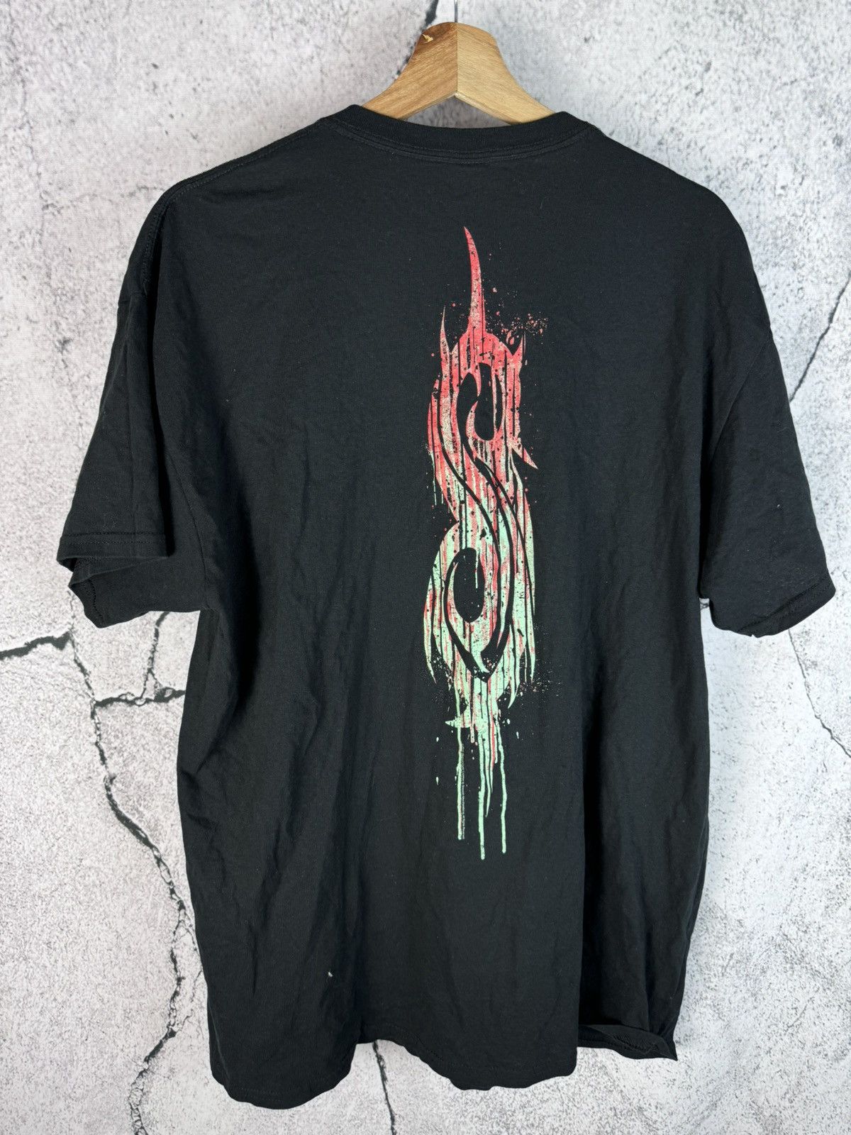 Band Tees × Slipknot × Vintage Vintage Slipknot Band Licensed T-Shirt In Black Size US XL / EU 56 / 4 - 2 Thumbnail