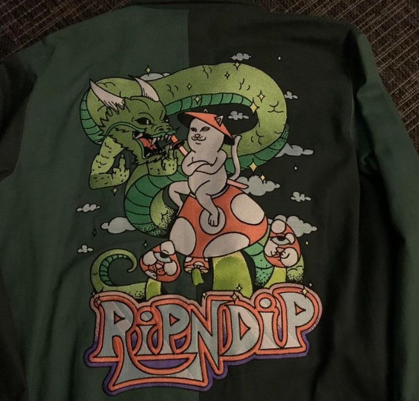 RIPNDIP Green Denim RIPNDIP Jacket Size US S / EU 44-46 / 1 - 1 Preview