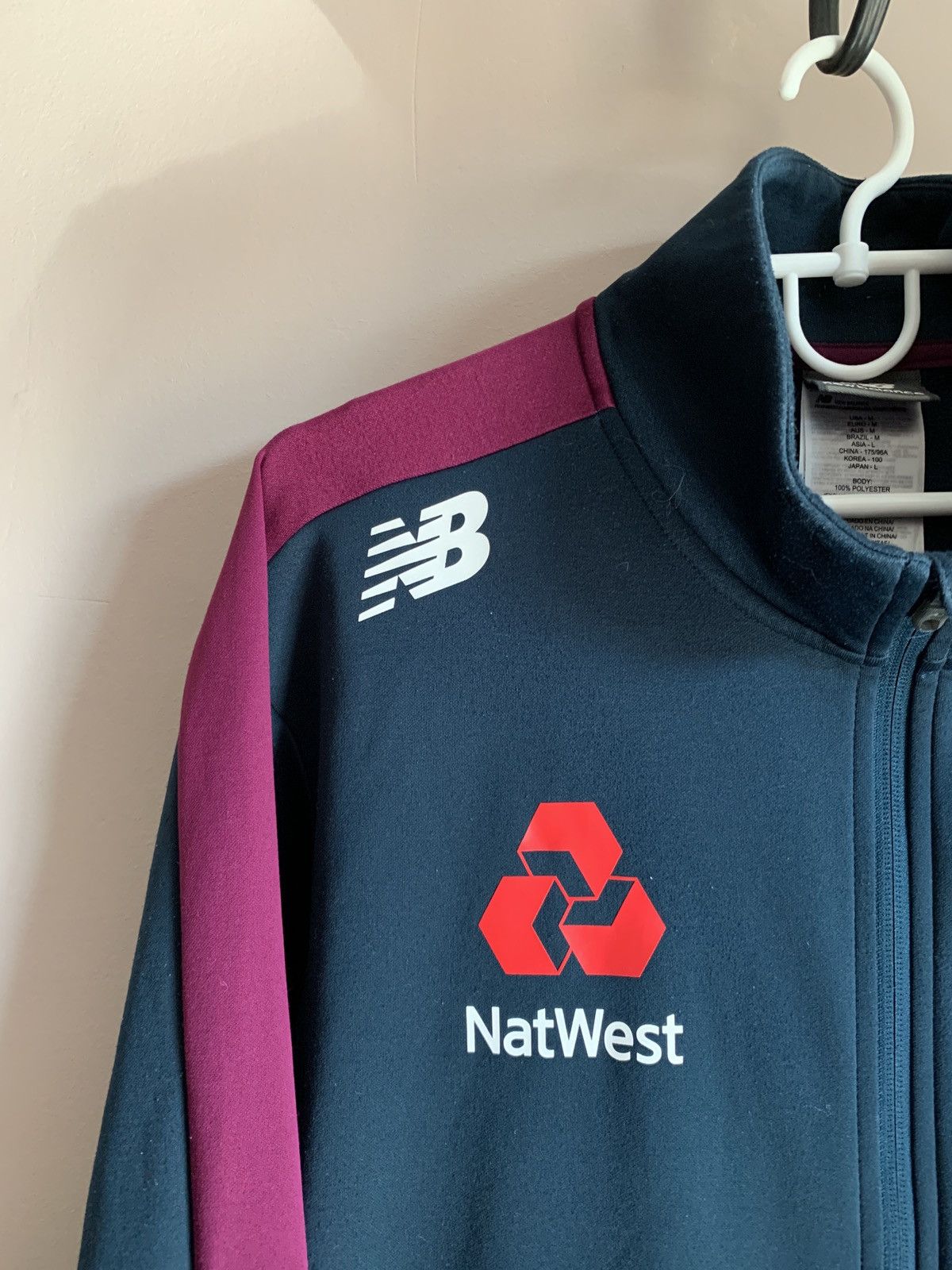 New Balance England Cricket Training Zip Jacket New Balance Size M Size US M / EU 48-50 / 2 - 3 Thumbnail