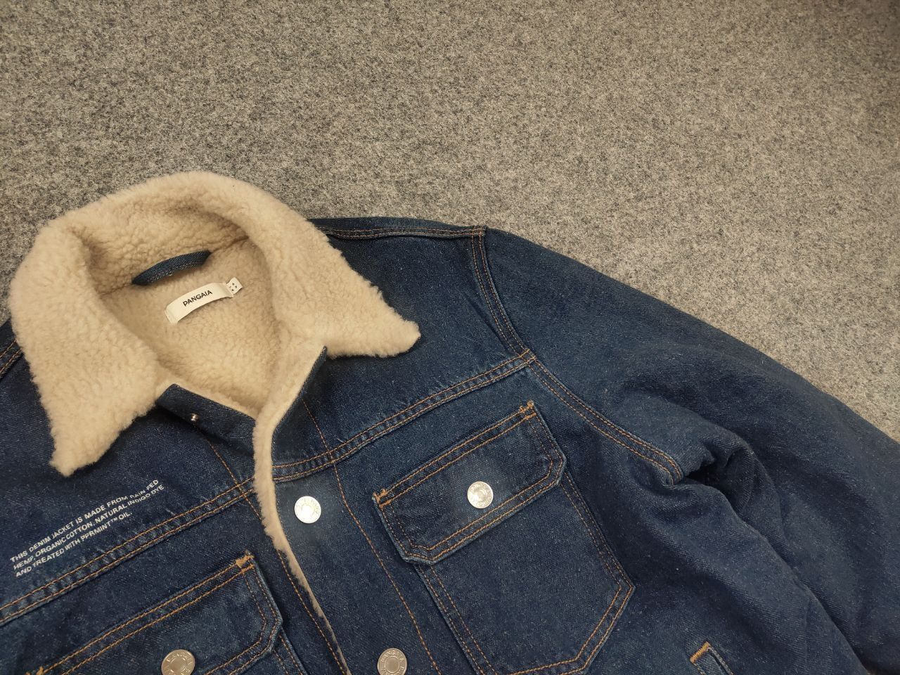 Pangaia Pangaia Design Unisex Hemp Blue Denim Sherpa Lined Jacket Size US S / EU 44-46 / 1 - 6 Thumbnail