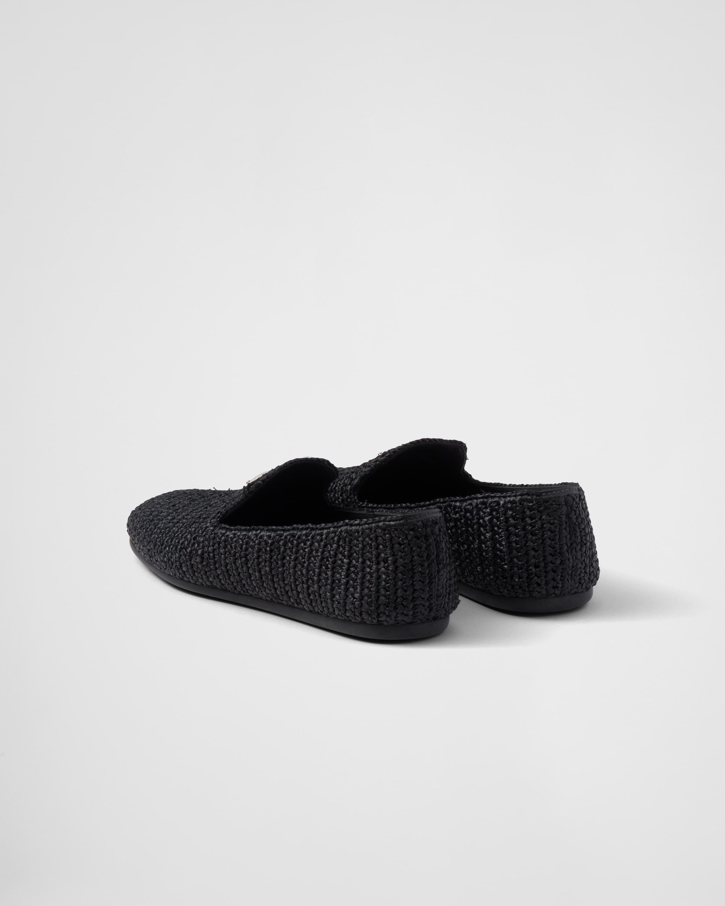 Prada o1bcso1str1025 Crochet Slip-On Shoes in Black Size US 9 / EU 42 - 5 Thumbnail
