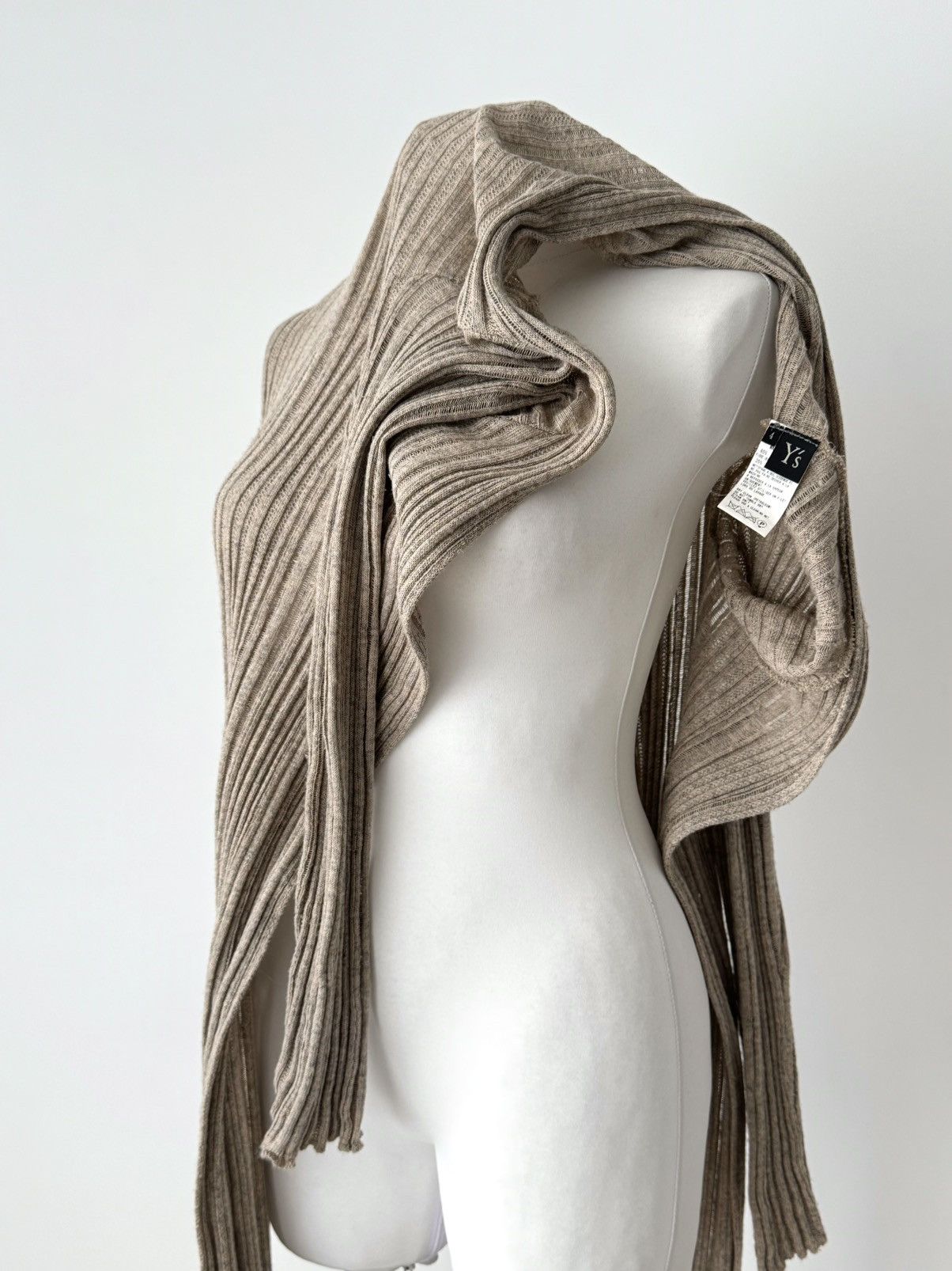 Japanese Brand × Y's × Yohji Yamamoto Vintage 00s Y’s by Yohji Yamamoto Women’s Knit Wrap Cardigan Size S / US 4 / IT 40 - 6 Thumbnail