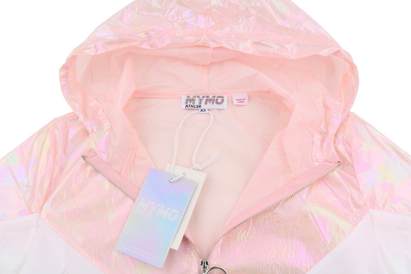 Other ATHLSR XS Pink White Holographic Hooded 87987 Size XS / US 0-2 / IT 36-38 - 5 Thumbnail