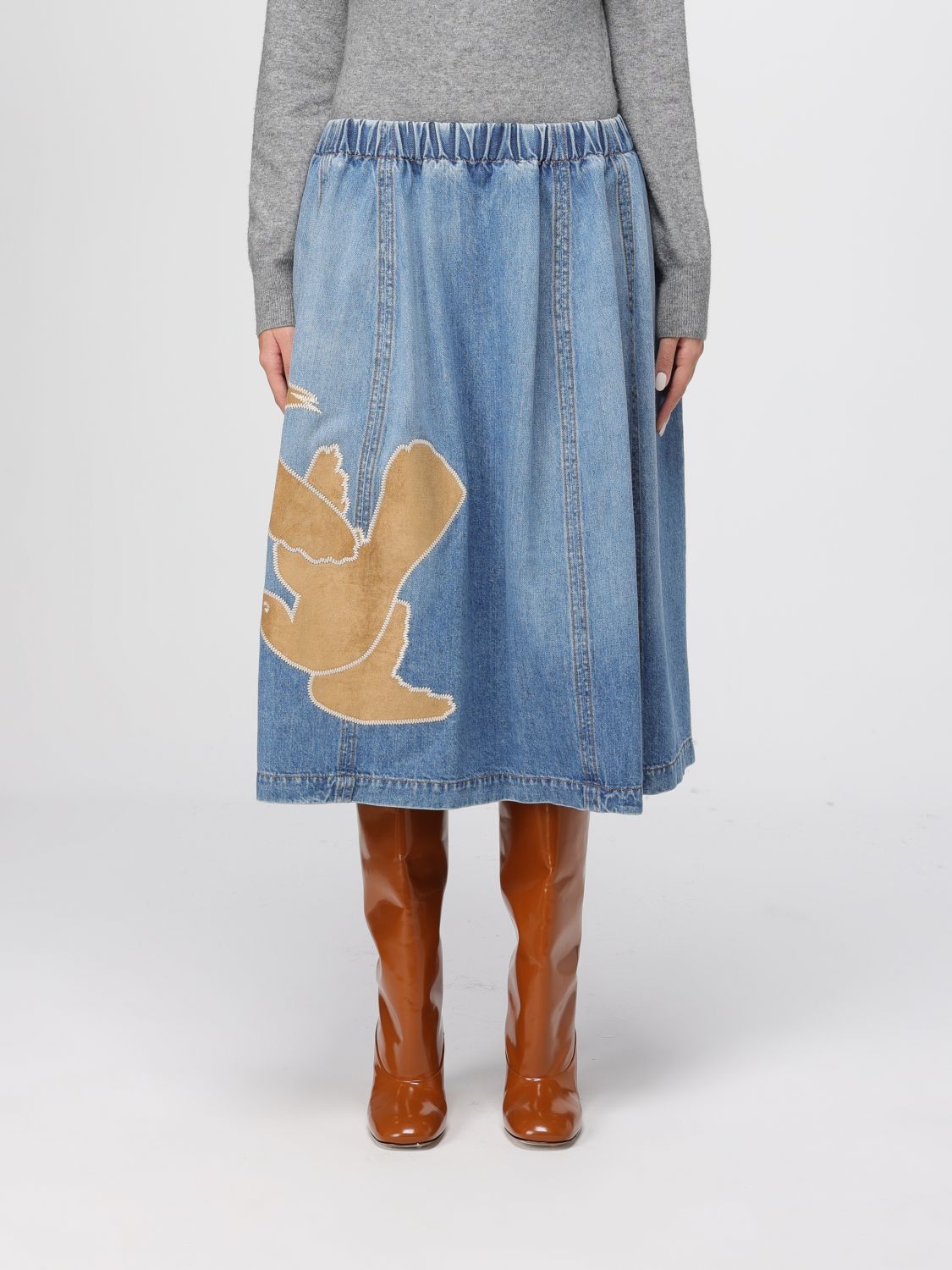 Marni Marni Skirt Woman Blue Size 28" / US 6 / IT 42 - 1 Thumbnail