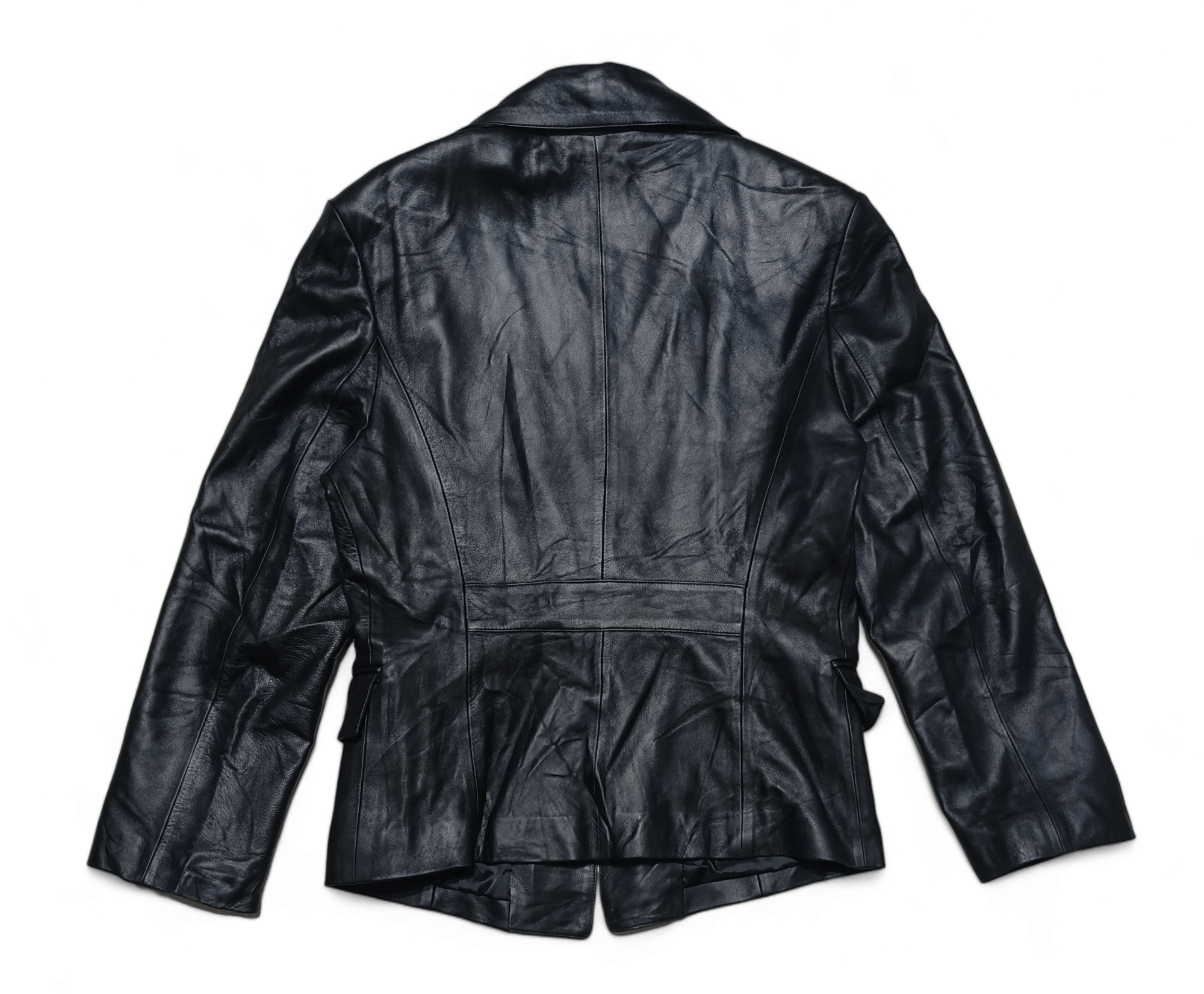 Other Vintage Women's SEREDI Sheepskin Leather Blazer Coat Jacket Size M / US 6-8 / IT 42-44 - 7 Thumbnail