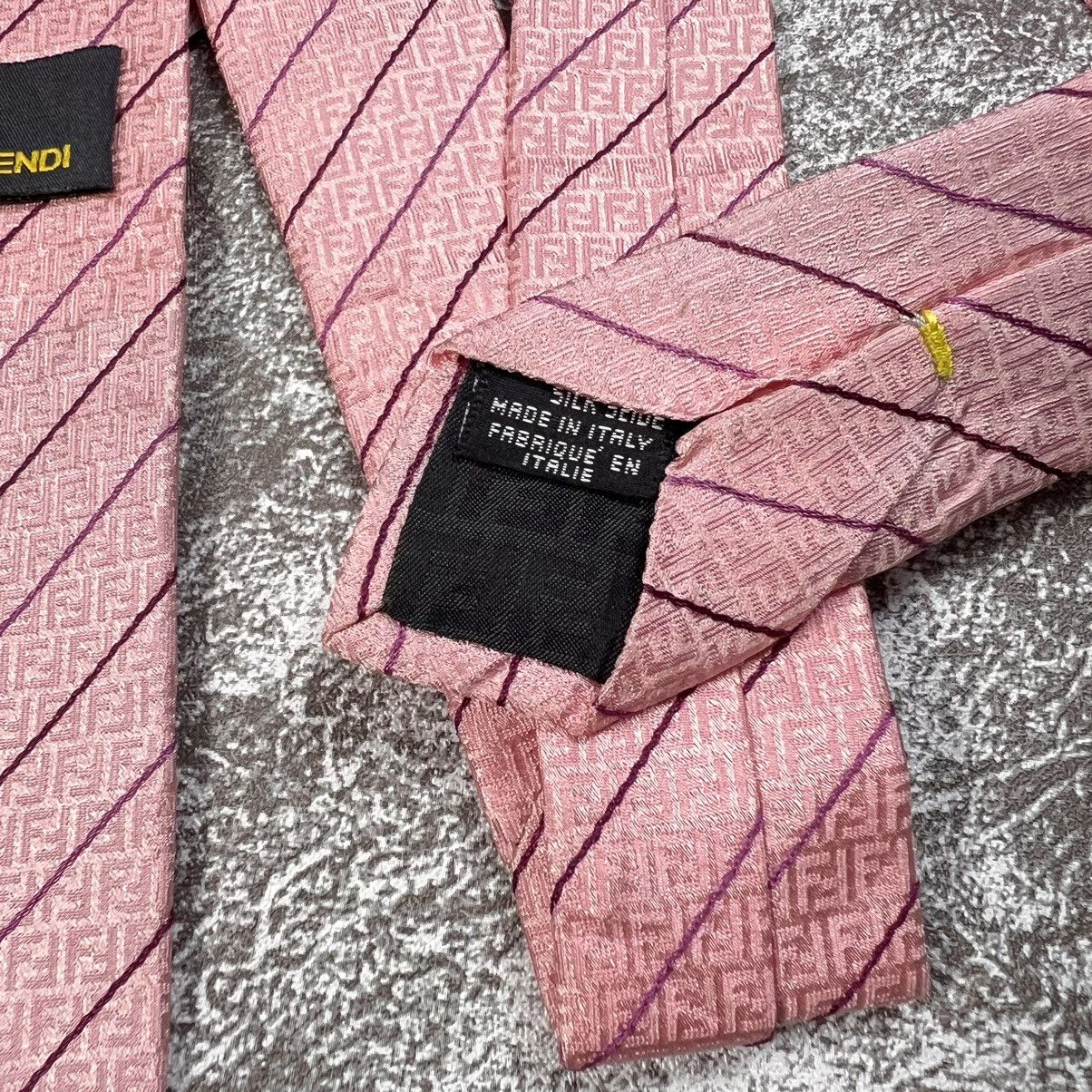 Fendi ▪️LOT OF 3 FENDI TIE FF MONOGRAM DESIGN LUXURY MEN NECKTIE Size ONE SIZE - 12 Thumbnail