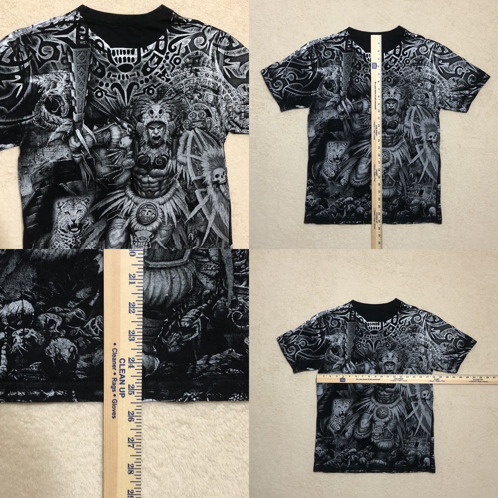 Vintage VINTAGE Aztec Warrior Cozumel Mexico All Over Print T-Shirt Mens Small Size US S / EU 44-46 / 1 - 8 Thumbnail