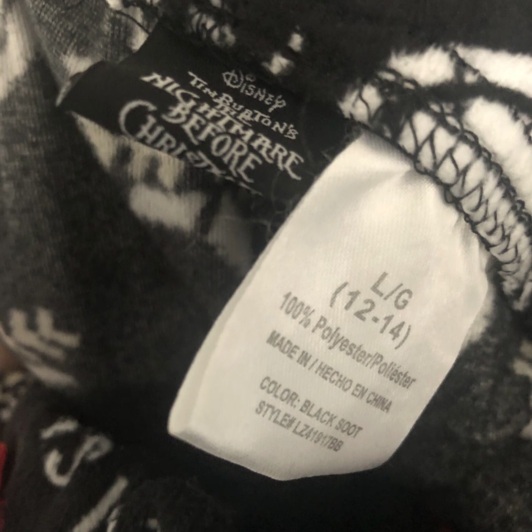 Vintage VINTAGE Nightmare Before Christmas Jack Skellington Fleece Pajama Pants Lounge L 12 14 Black Womens Christmas Pajama Pants Lounge L 12 14 Size 36" / US 14 / IT 50 - 4 Thumbnail