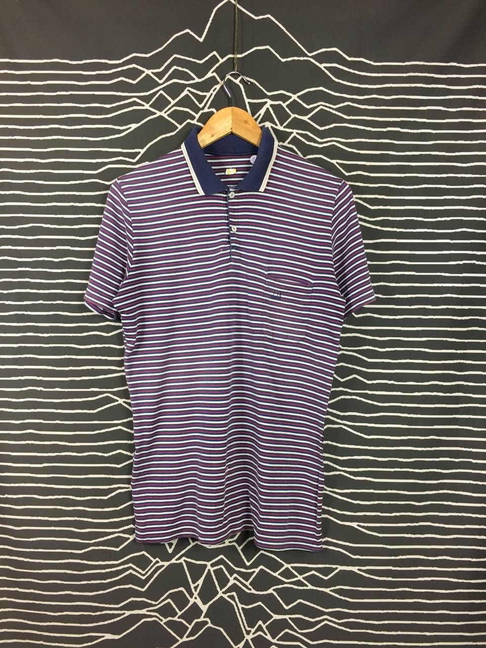 Alfred Dunhill × Vintage Vtg Retro Dunhill Single Pocket Stitch Polo Tee Size US M / EU 48-50 / 2 - 1 Thumbnail