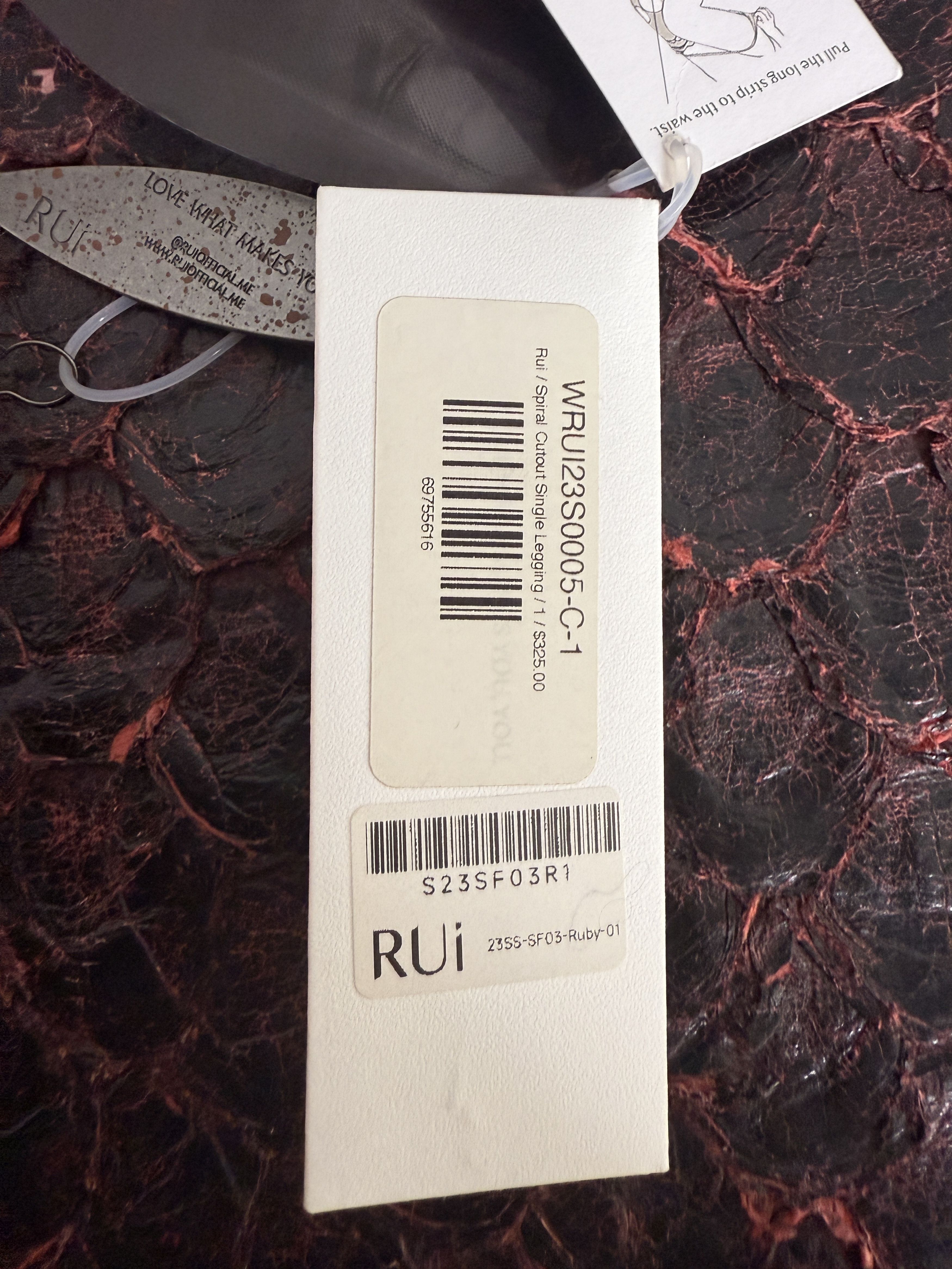 RUIbuilt $325 RUI Size 1 Spiral Cutout Single Legging Size ONE SIZE - 15 Thumbnail
