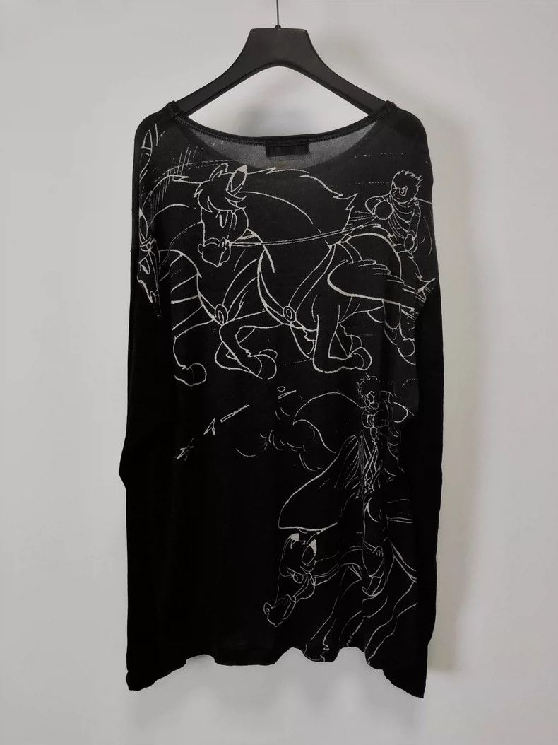 Yohji Yamamoto Yohji Yamamoto Artificial human 009 cut for sweater 2505-Ne Size US L / EU 52-54 / 3 - 2 Thumbnail