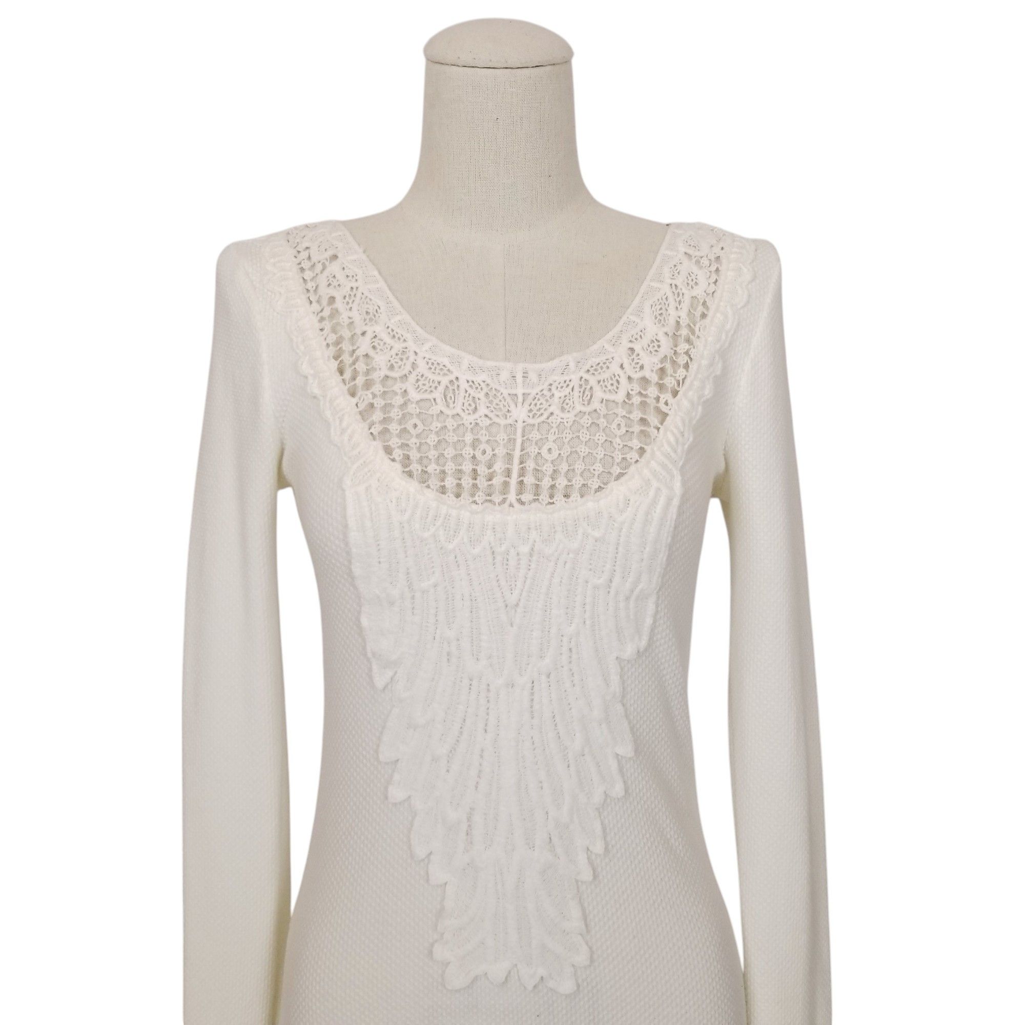 Free People Thermal Tee with Lace Size M / US 6-8 / IT 42-44 - 2 Thumbnail
