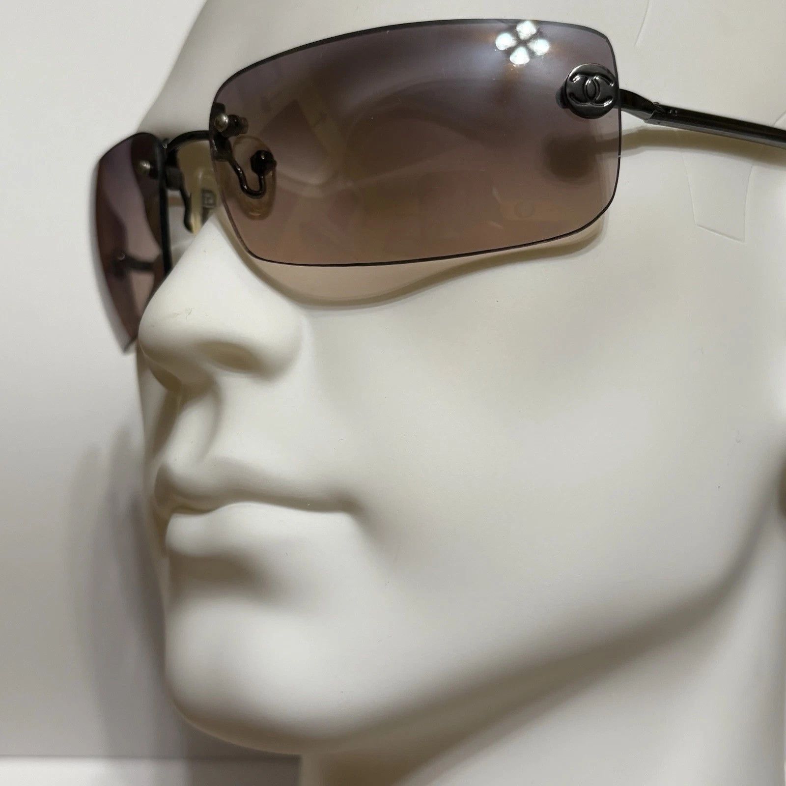 Chanel Chanel Sunglasses Blue CC 4047 Rimless Size ONE SIZE - 3 Thumbnail