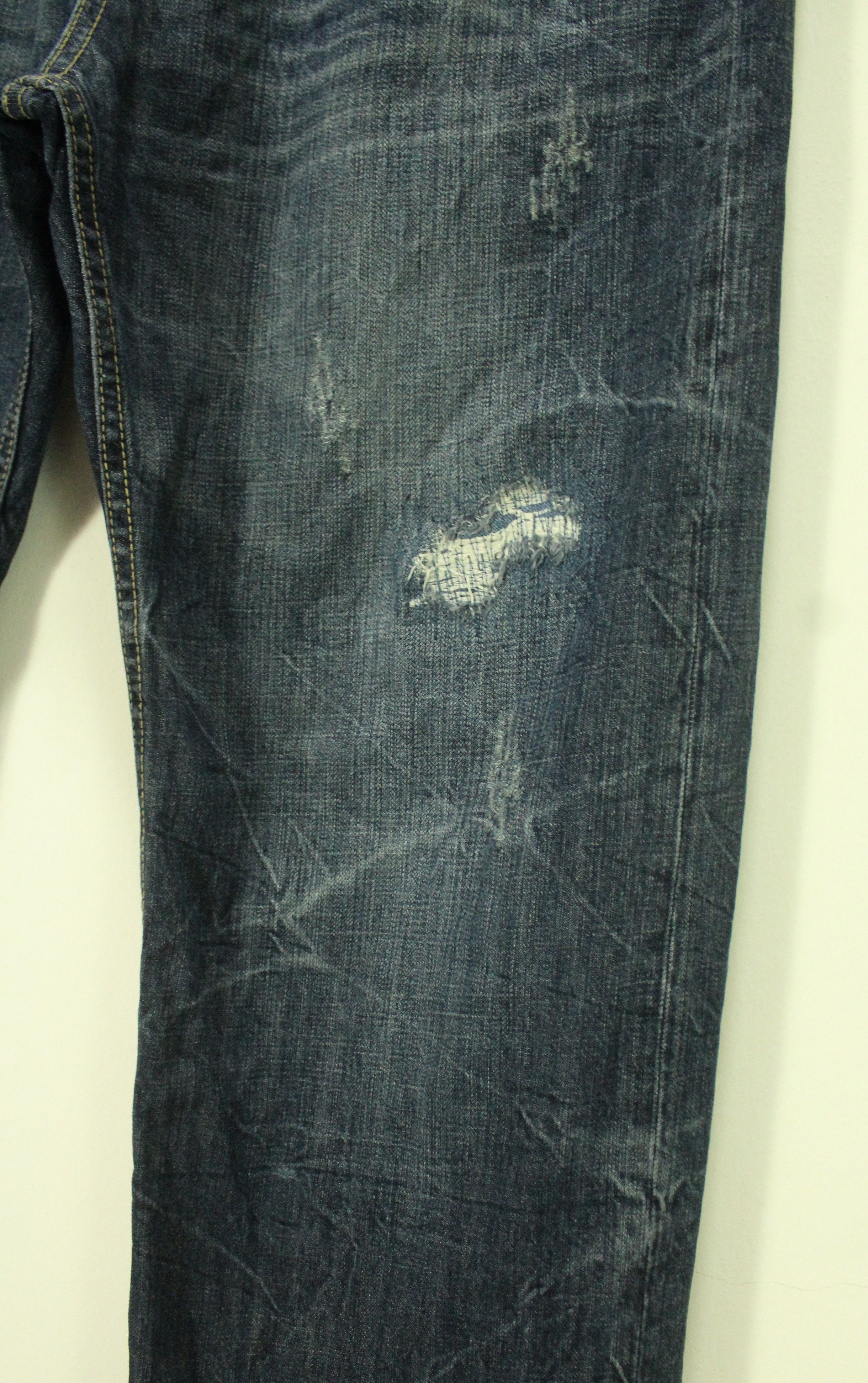 Christian Audigier × Ed Hardy × Von Dutch Embroidered Skull ORIRIN Distressed Denim Size US 36 / EU 52 - 5 Thumbnail