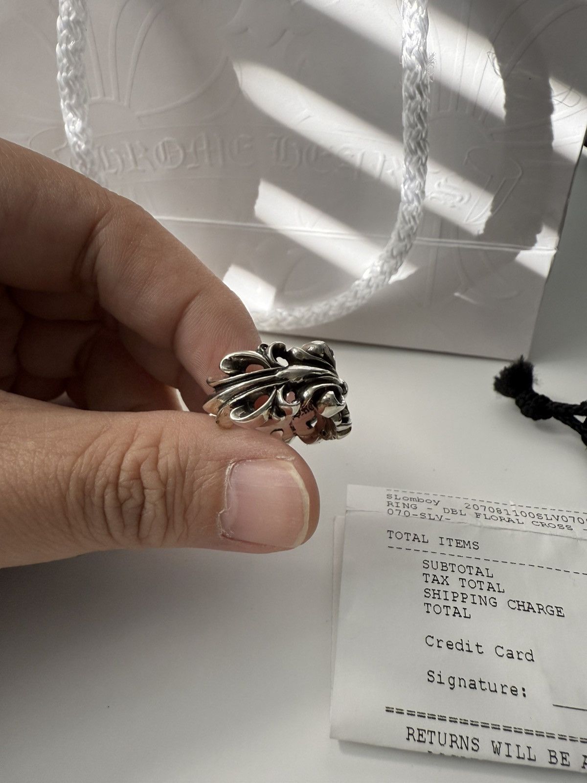 Chrome Hearts Chrome hearts double floral ring sz 7 Size ONE SIZE - 7 Thumbnail