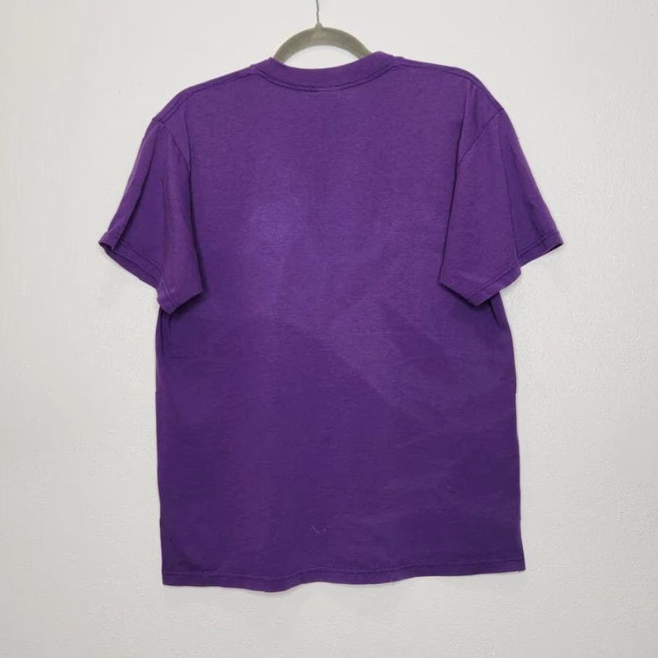 Vintage VINTAGE Psychology Art Shirt Large Unisex Adults T-Shirt Purple Distressed Faded Worn Funny L Size US L / EU 52-54 / 3 - 4 Thumbnail