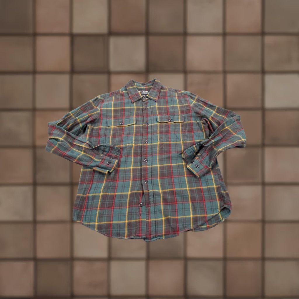 Filson Filson Shirt Men S Plaid Flannel CC Work Outdoors Barn Work Farm Country Heavy Shirt Size US S / EU 44-46 / 1 - 1 Thumbnail