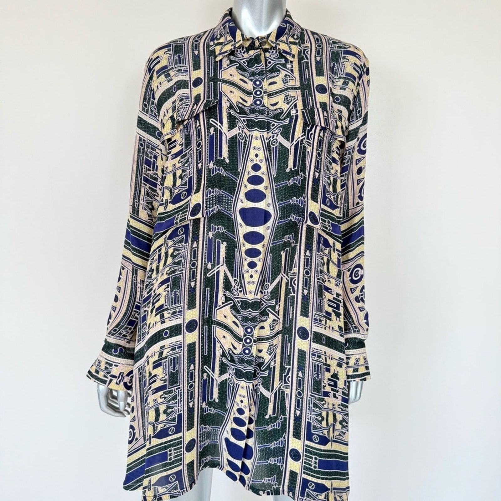 Mary Katrantzou MARY KATRANTZOU women silk dress size L Retail 1800$ Size L / US 10 / IT 46 - 2 Thumbnail