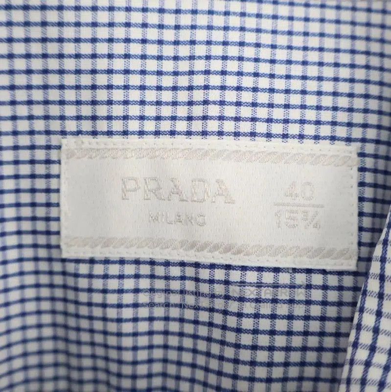 Prada Prada Blue Cotton Long Sleeve Shirt for Men. Size US L / EU 52-54 / 3 - 5 Thumbnail