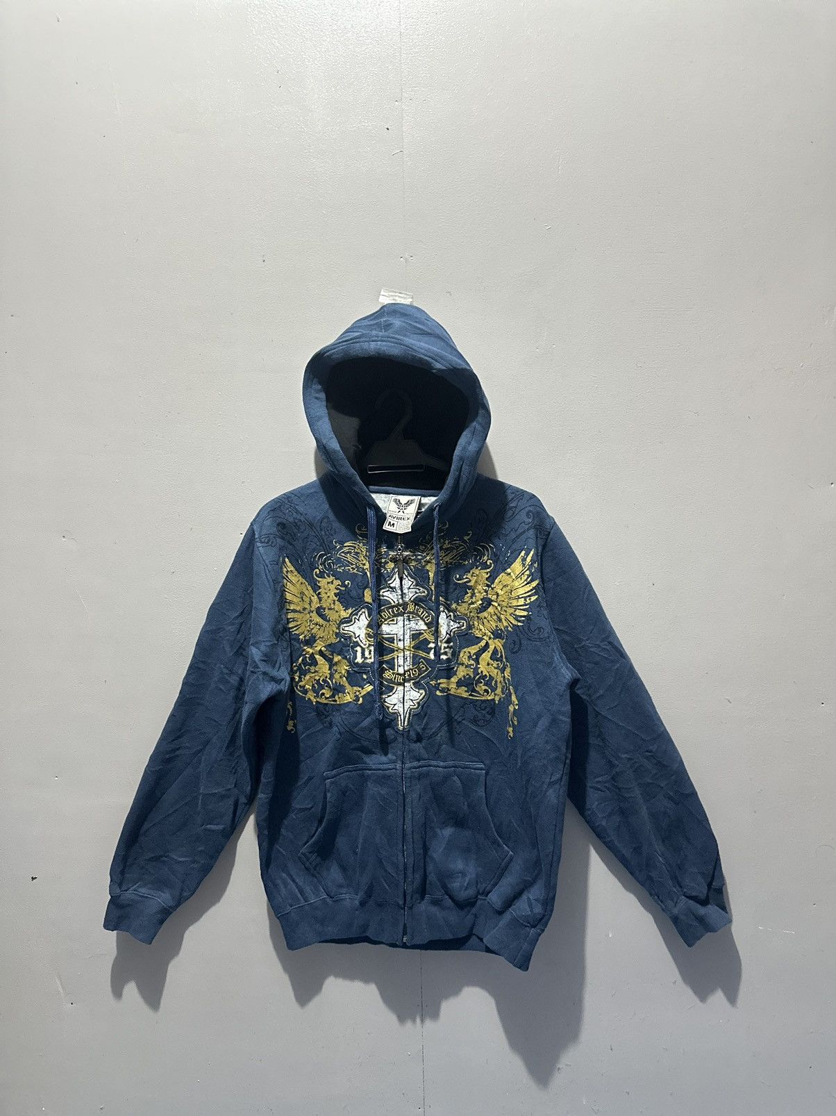 Avirex × Vintage Avirex Hoodie Mens Size M Fullzipper Size US M / EU 48-50 / 2 - 1 Thumbnail