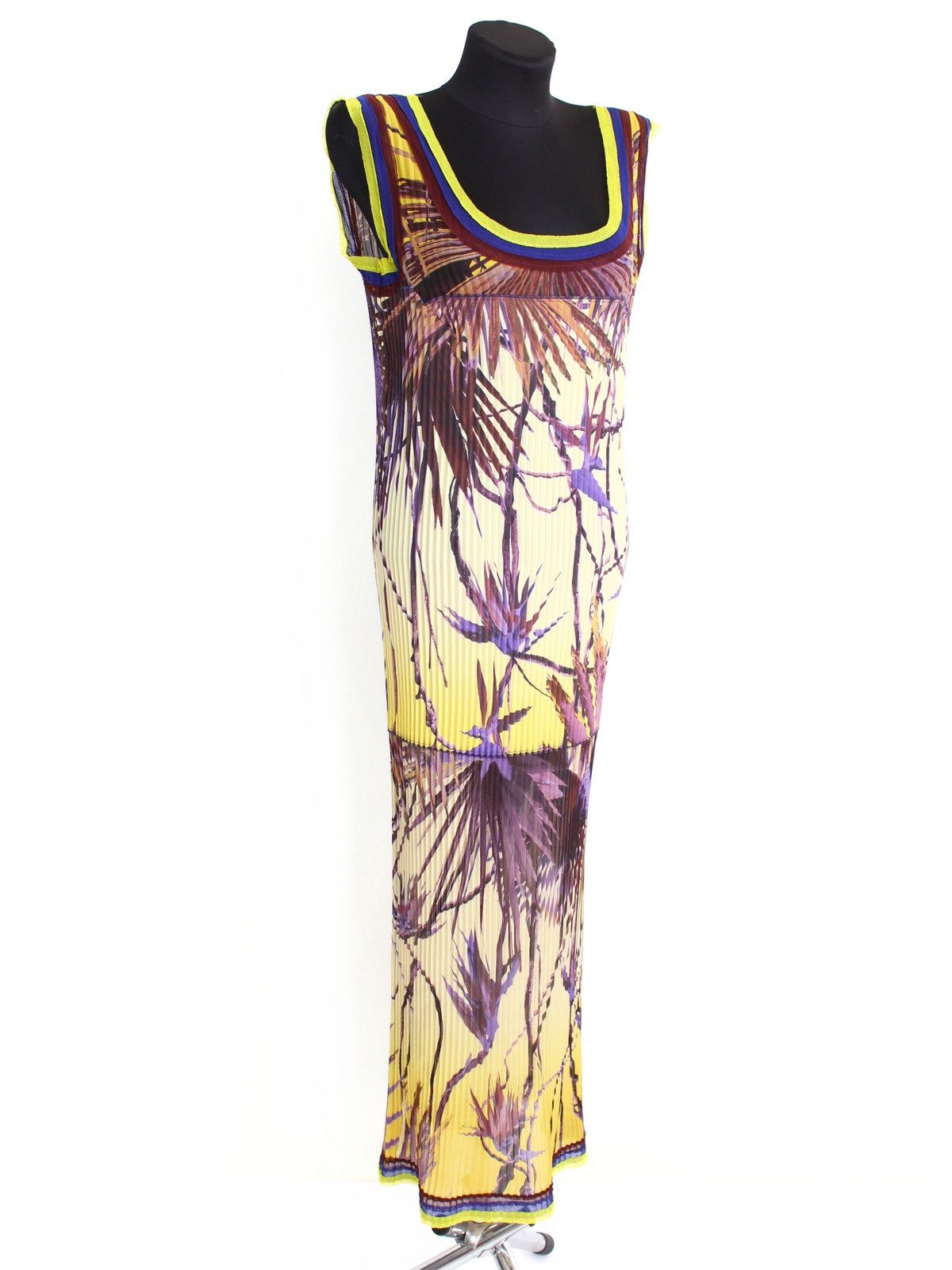 Jean Paul Gaultier Jean Paul Gaultier Vintage 90s Abstract Floral Maxi Dress Size S / US 4 / IT 40 - 1 Thumbnail