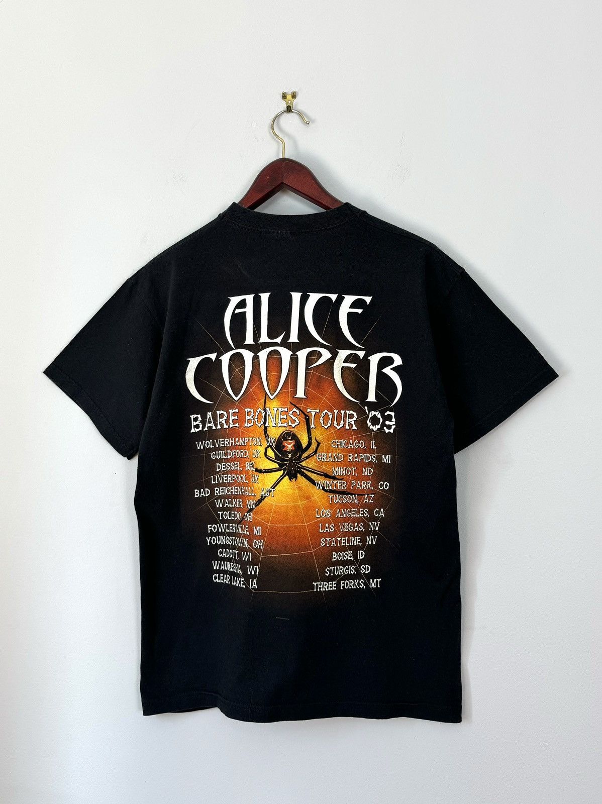 Band Tees Vintage Alice Cooper Bare Bones Tour T-shirt Size US M / EU 48-50 / 2 - 3 Thumbnail