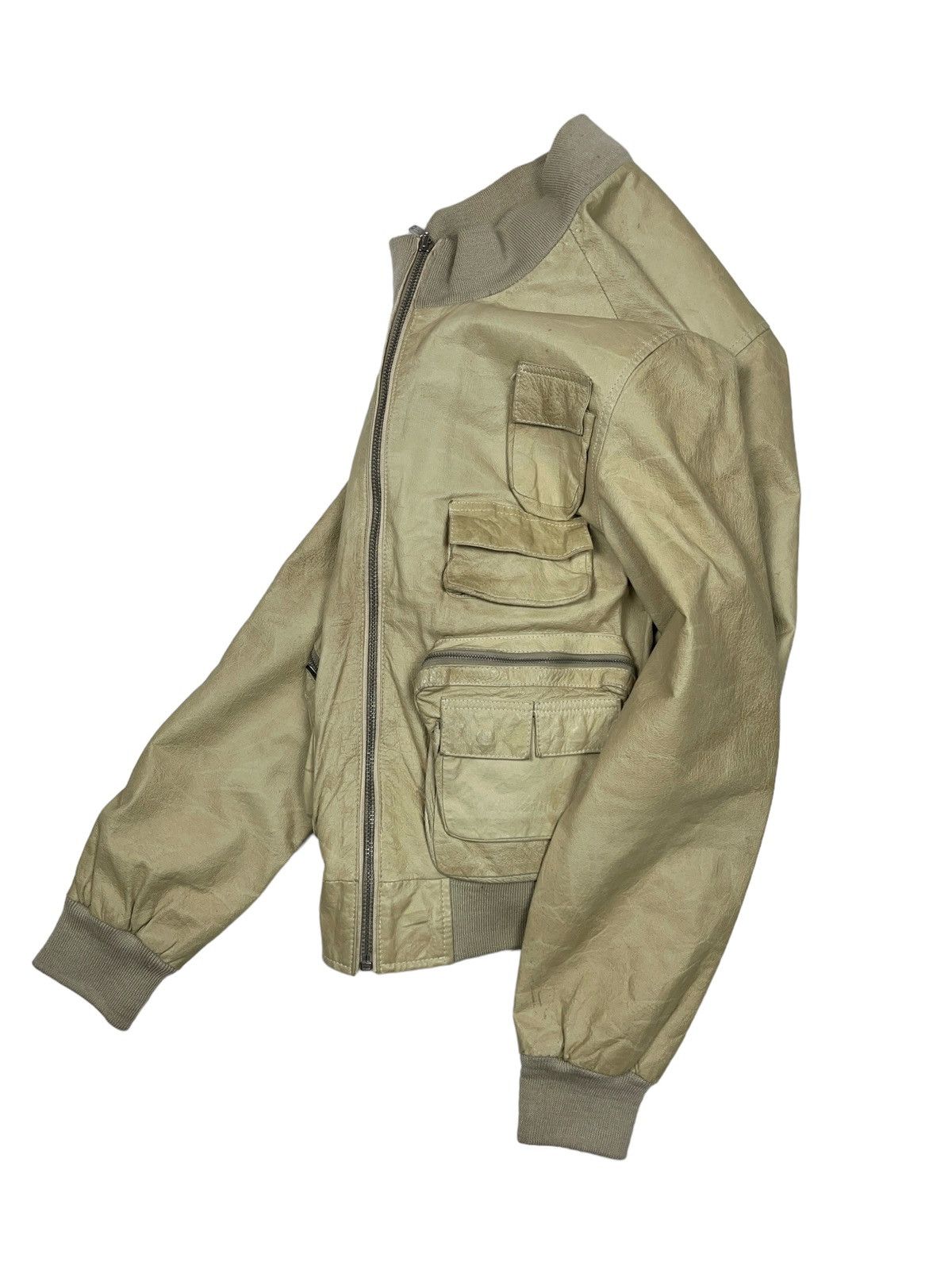 Japanese Brand Vintage Multi Pocket Leather Jacket D&G Style Japanese Size US L / EU 52-54 / 3 - 16 Thumbnail