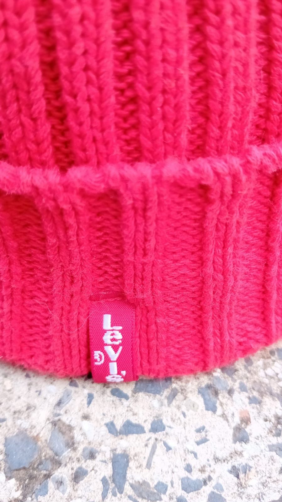 Levi's Levi's Beanie Cable Knit Winter Hat Made in Italy Size ONE SIZE - 2 Thumbnail