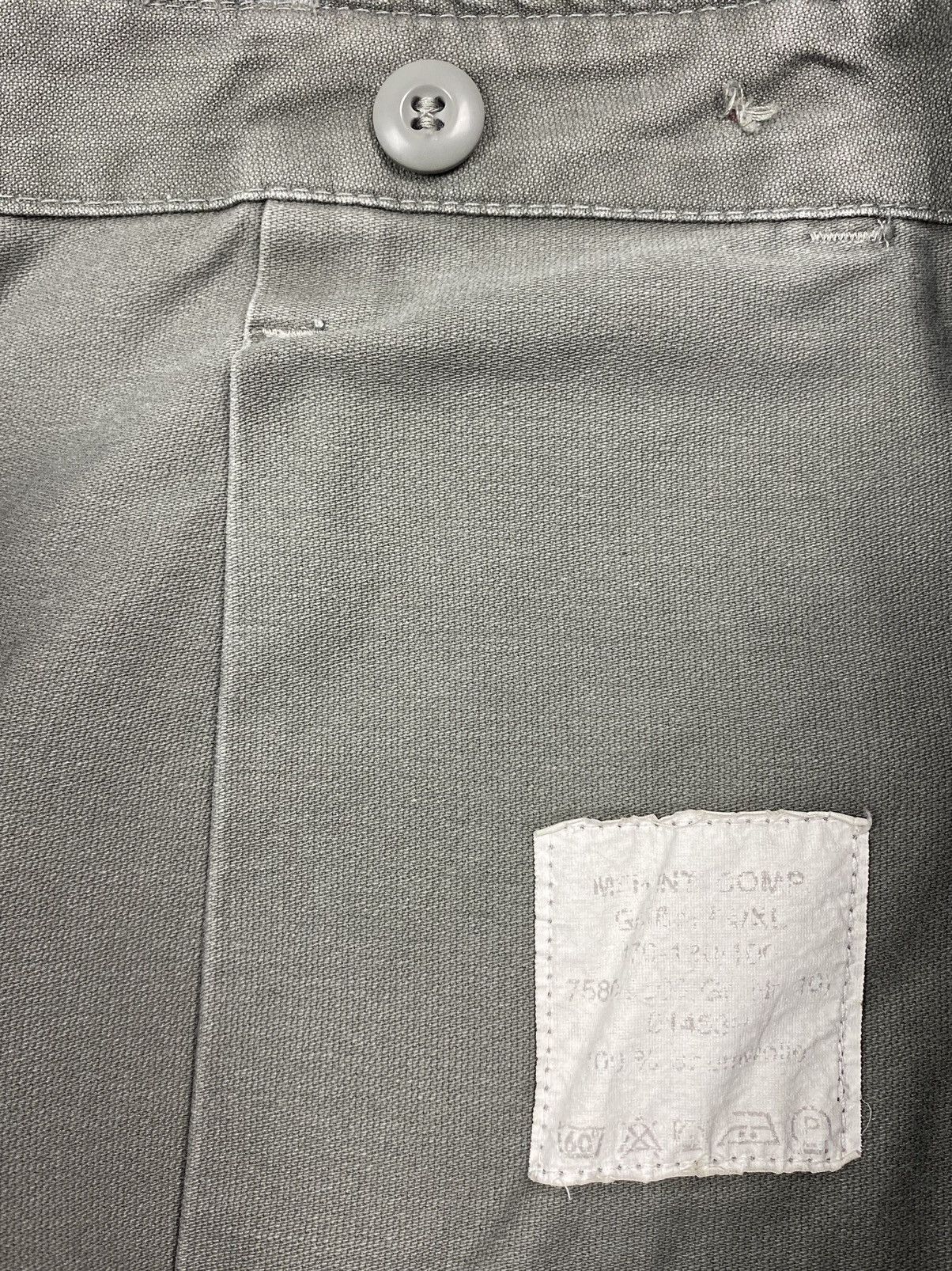 Vintage 1990’s Vintage German Army Khaki Gray Heavy Cargo Shorts Size US 36 / EU 52 - 8 Thumbnail
