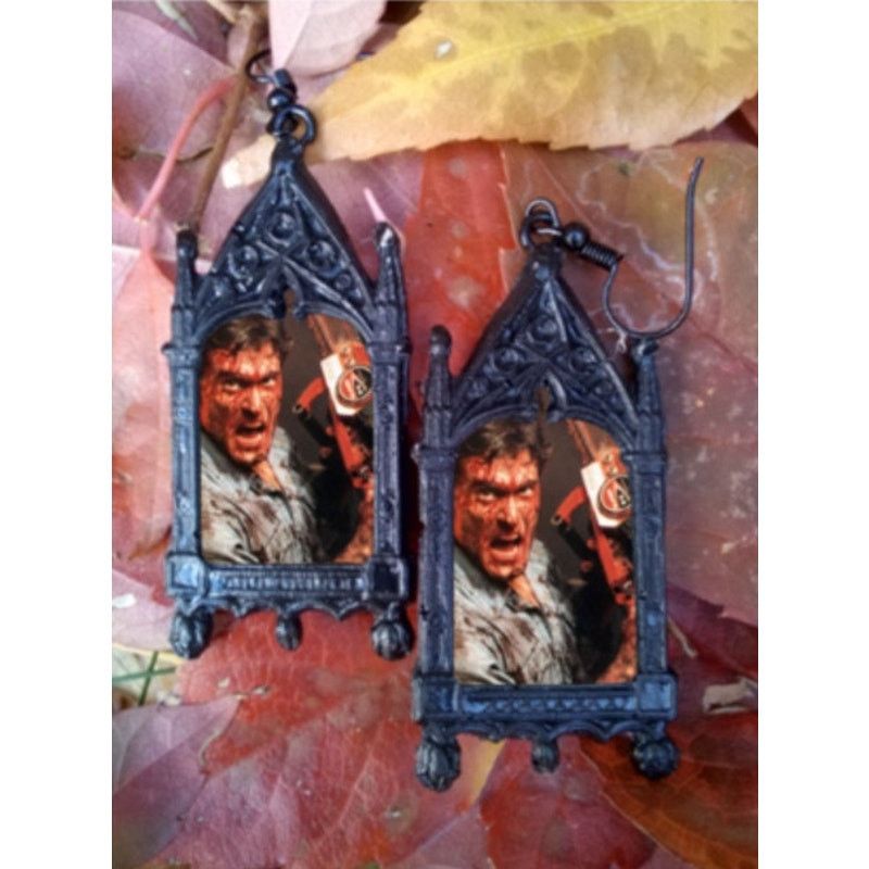 Other Ash VS Evil Dead Earrings Evil Dead Slasher Horror Size ONE SIZE - 2 Thumbnail
